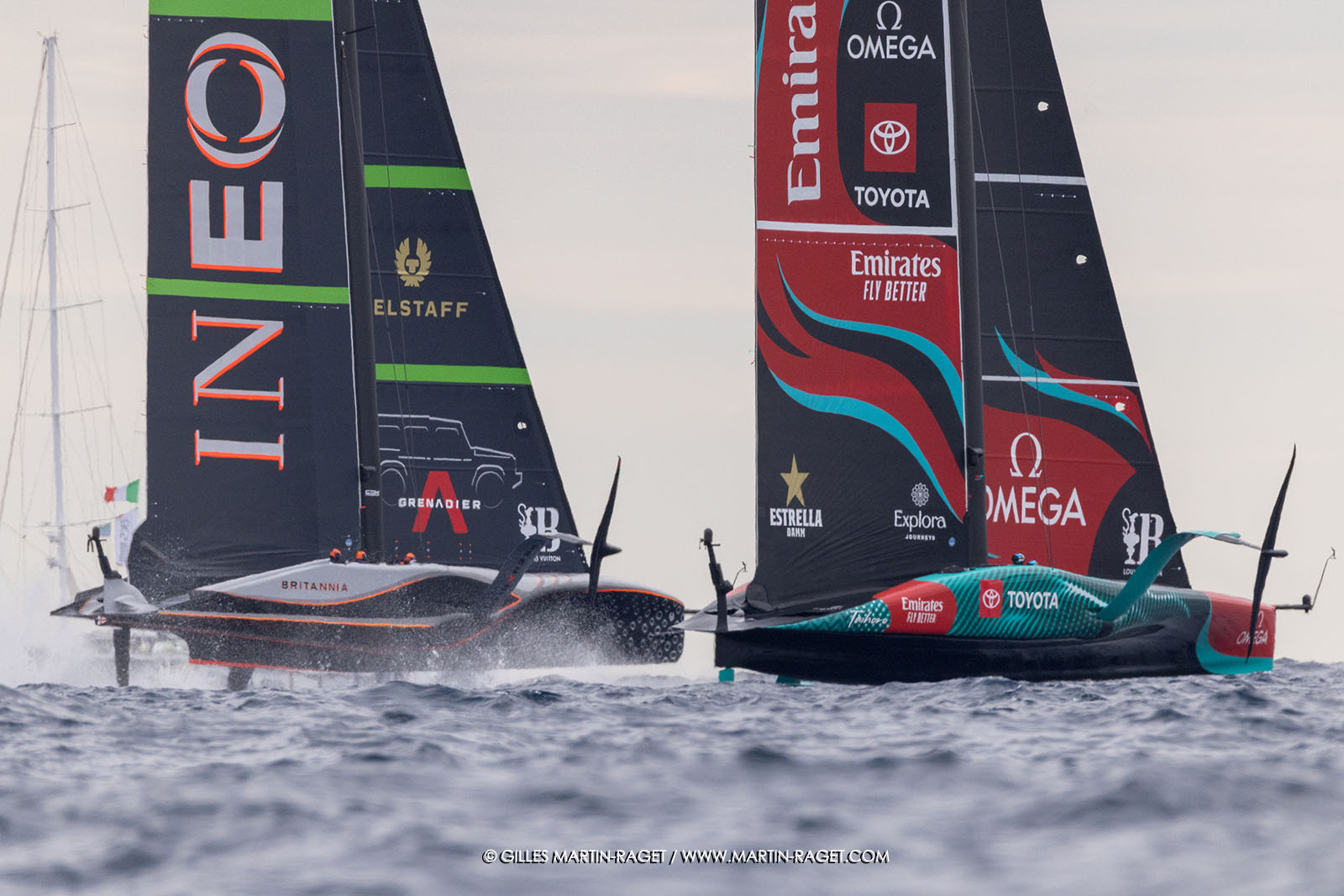 18 10 2024, Barcelona (ESP), Louis Vuitton 37th America's Cup, Final Match, Race Day 5, Race 7