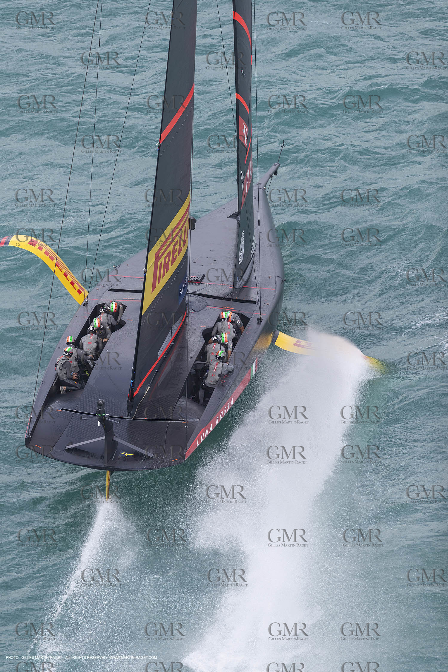 10 12 2020 - Auckland (NZL) - 36th America's Cup - Practice Sessions - Day 2 -Luna Rossa Prada Pirelli Team