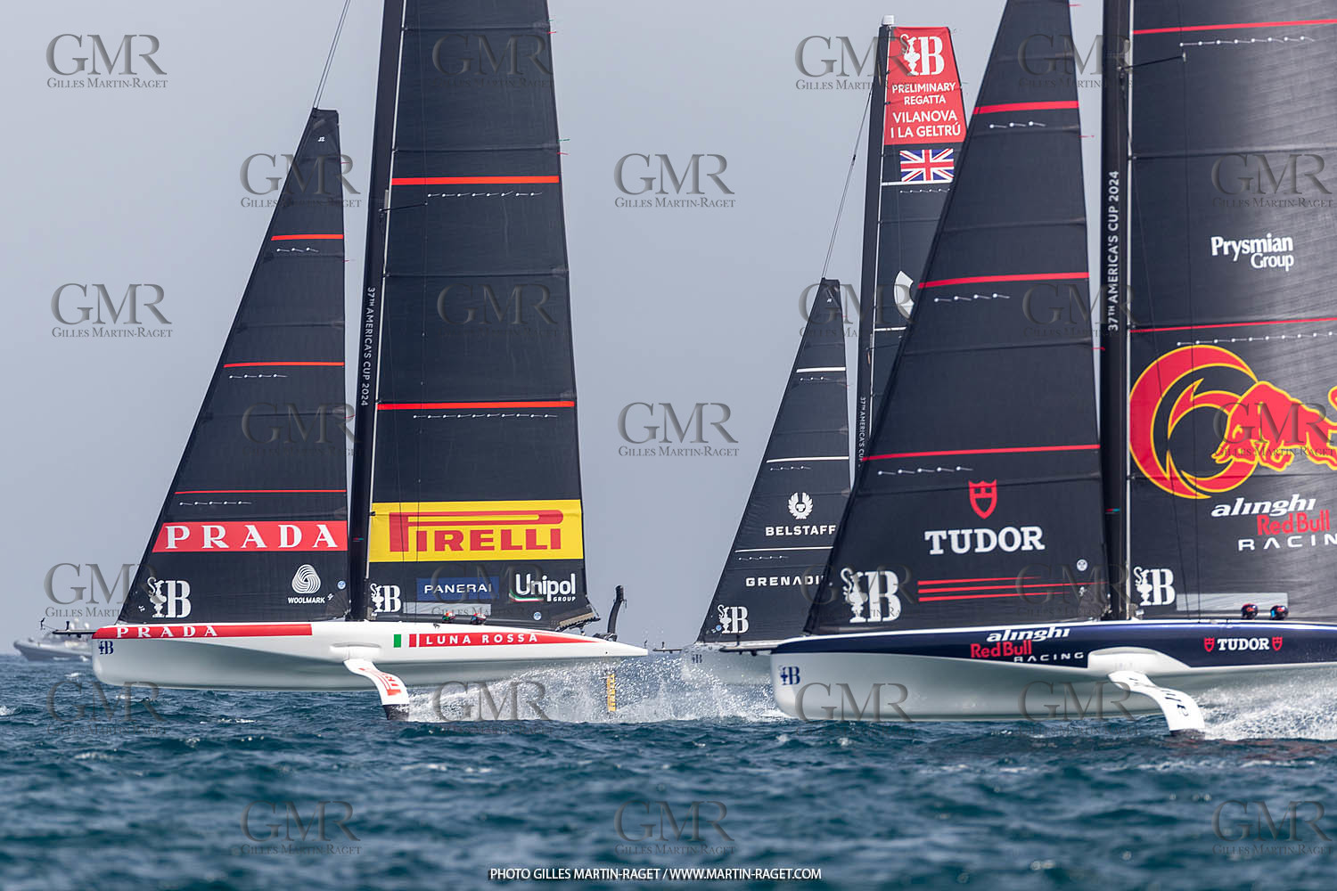 15 09 2023, Vilanova i La Geltru (ESP), 37th America's Cup, Preliminary Regatta N° 1, Race Day 3