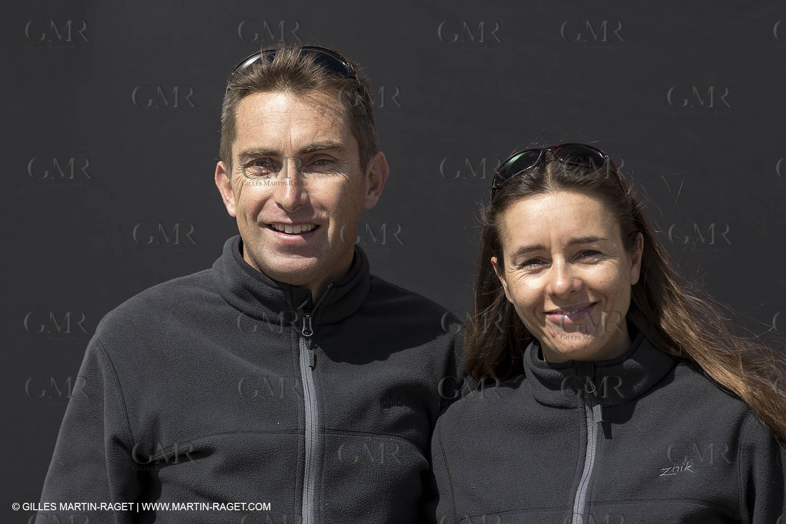 26 03 2013 - Marseille (FRA,13) - Ingrid Petitjean et Olivier backes training on their Nacra 17 in breezy conditions