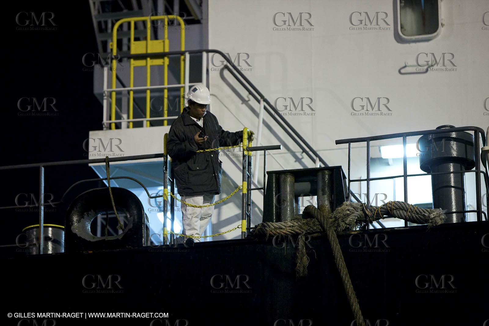 04 01 2010 - Valencia (ESP) - 33rd America's Cup - BMW ORACLE Racing - Arrival of Oceanlady in the port of Valencia