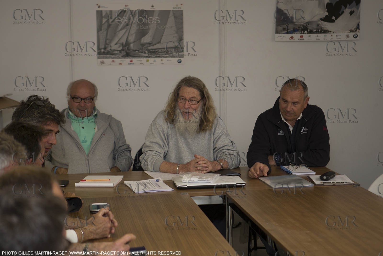 20 03 2015, Saint-Tropez (FRA,83) - 900 Nautiques by SFS, 1 day before start, Skippers briefing