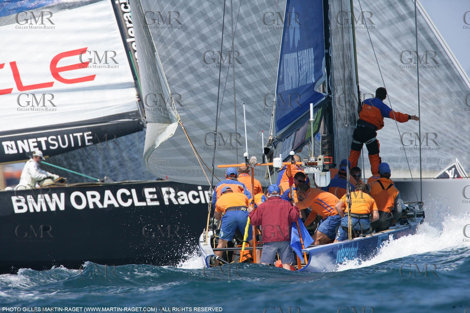 6 05 2007-Valencia (Spain)- 32nd America's Cup - Louis Vuitton Cup - RR2 - Day 8 - BMW ORACLE Racing