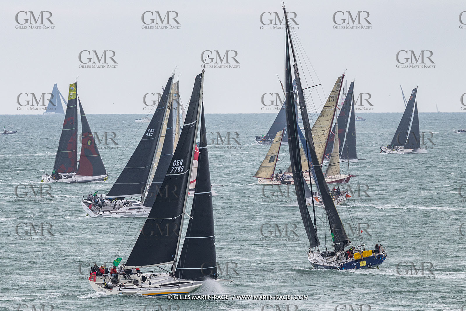 26 07 2025, Cowes (UK, IOW), Admiral's Cup 2025, Rolex Fastnet Race start,