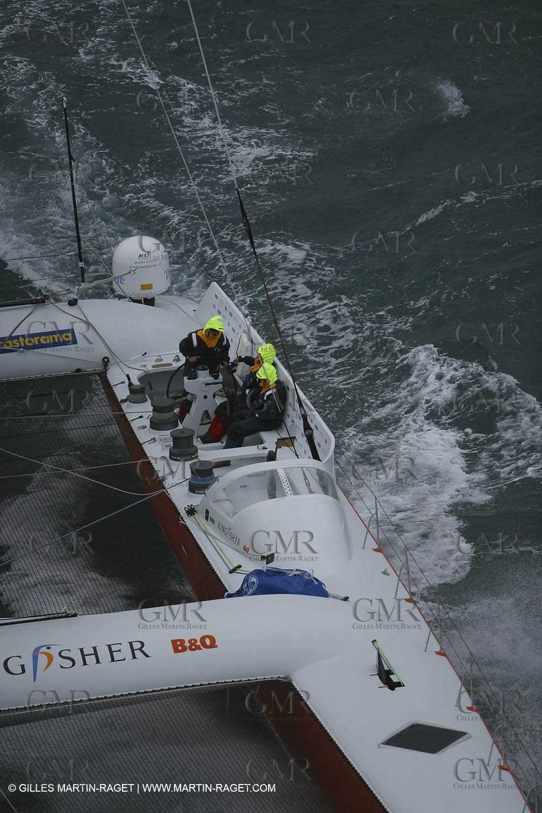 Kingfisher II - Jules Verne Trophy 2002 start - Brest
