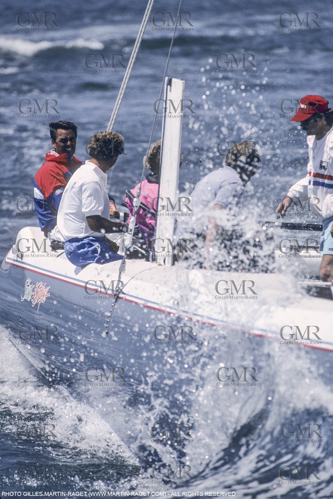 Sailing, Yacht Racing, America's Cup XXVII, San Diego (USA,CA) 1988, Stars & Stripes Vs New Zealand, Dennis Conner
