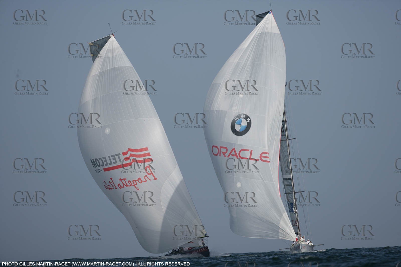 24 04 2007-Valencia (Spain)- 32nd America's Cup - Louis Vuitton Cup - RR1 - Day 9 - BMW ORACLE Racing vs Luna Rossa