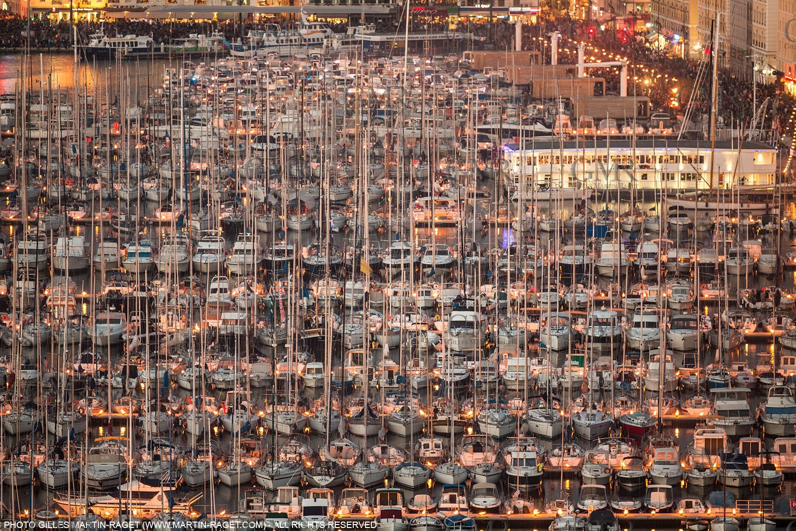 03 05 2013 - Marseille (FRA,13) - Marseille Provence 2013, illumination du Vieux Port par la Compagnie Carabosse