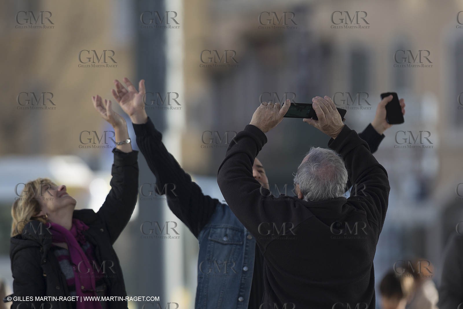 02 02 2013- Marseille (FRA,13) Inauguration de l'ombrière et du Vieux Port semi-piétonnier