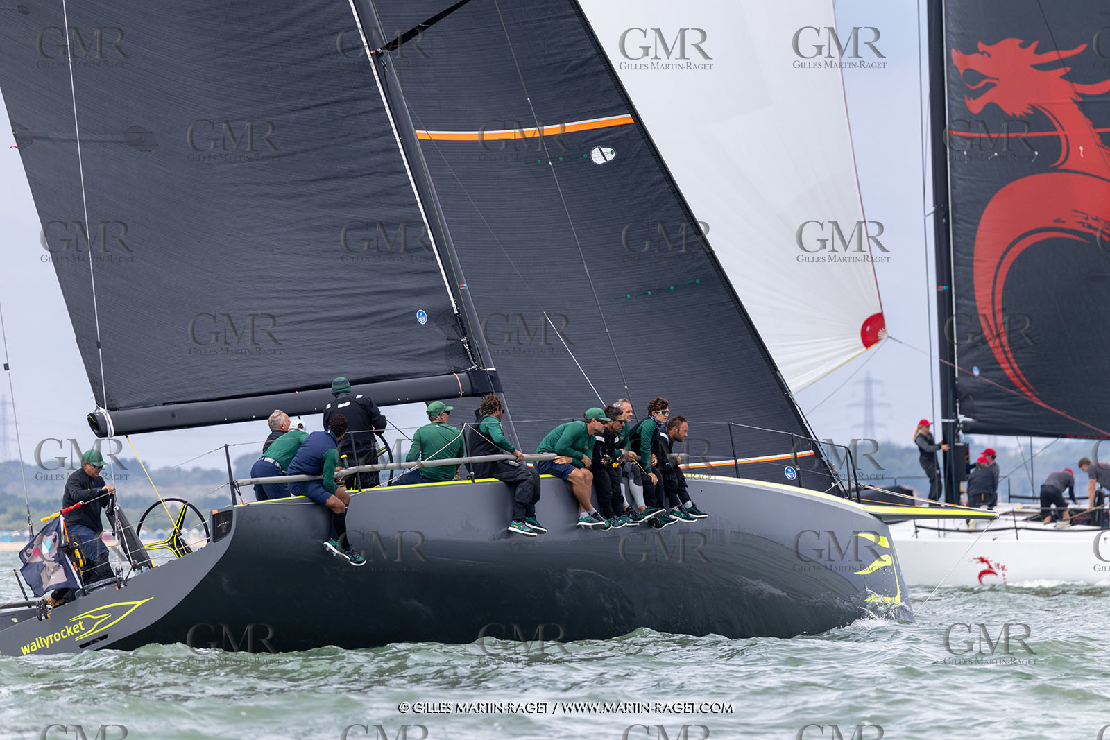 23 07 2025, Cowes (UK, IOW), Admiral's Cup 2025, Inshore racing Day 2, Django Wallyrocket 51, Yacht Club Costa Smeralda (ITA)