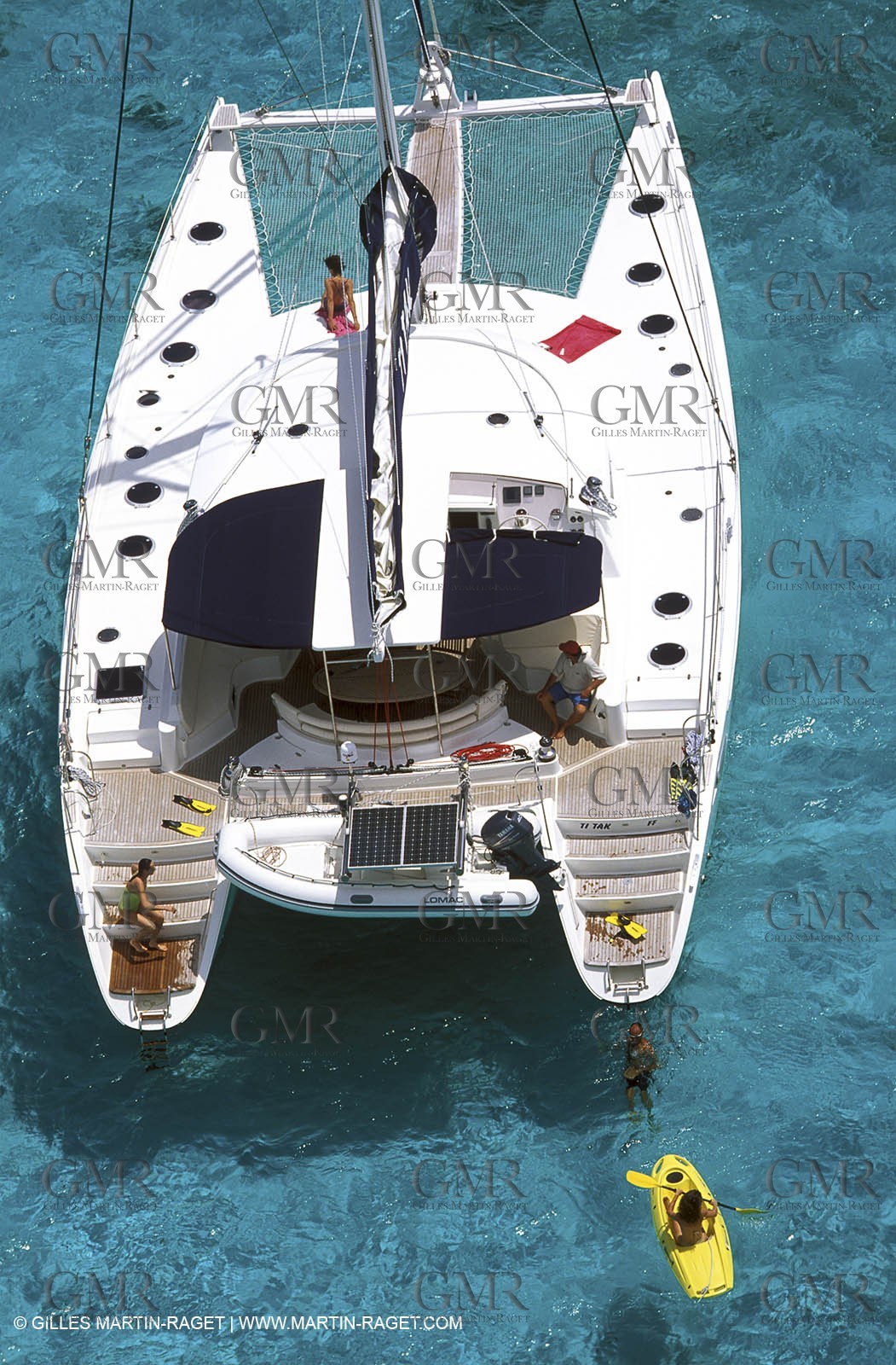 Cruising multihull mooring