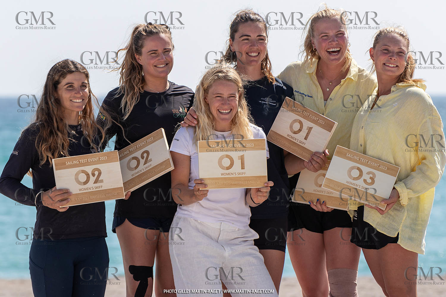 16 07 2023, Marseille, (FRA), Paris 2024 Olympic Games 2024 Sailing Test Event, Day 8, Medal race 49er FX