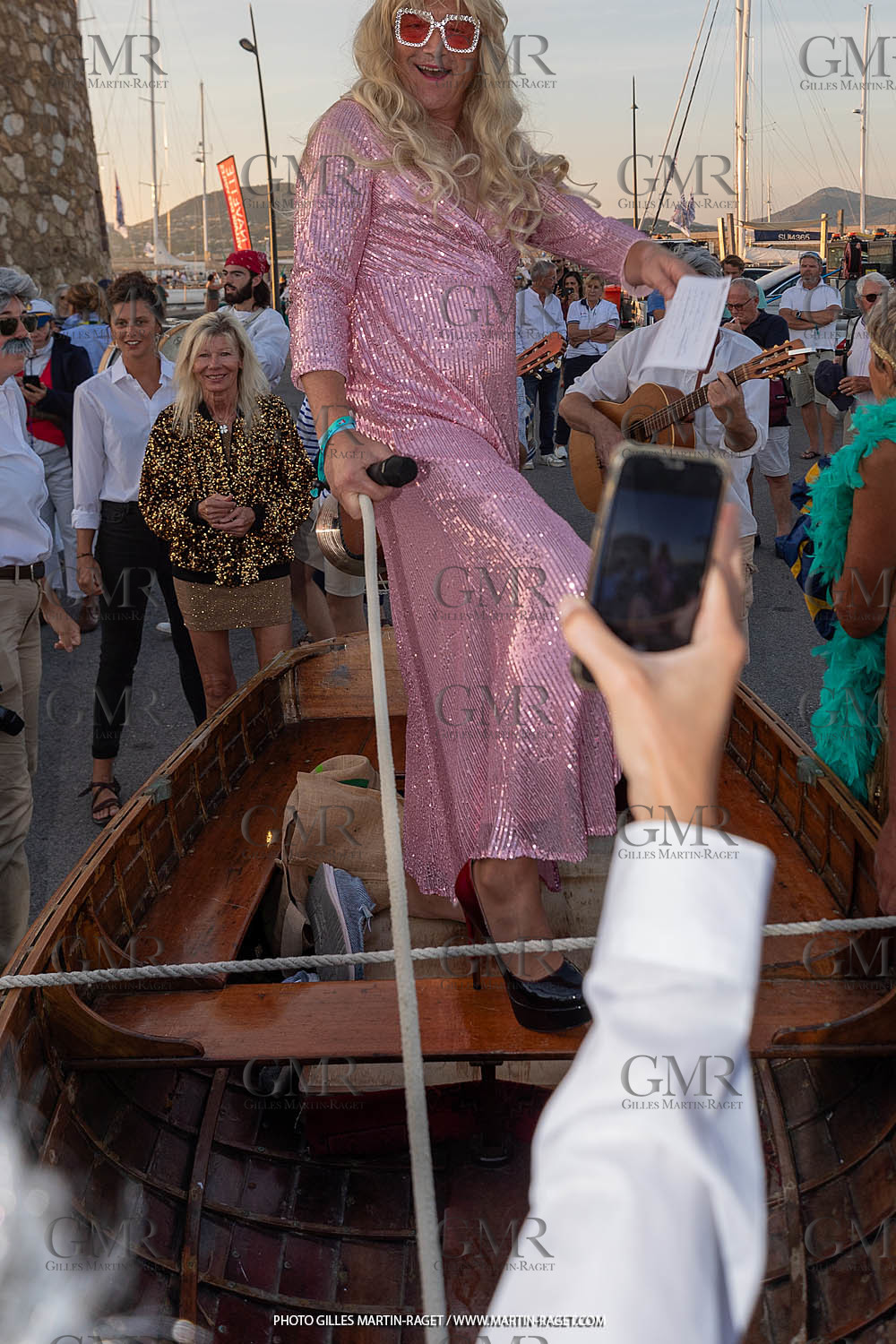 05 10 2023, Saint-Tropez (FRA,83), Les Voiles de Saint-Tropez 2023, RAce Day 5, Défilé des équipages
