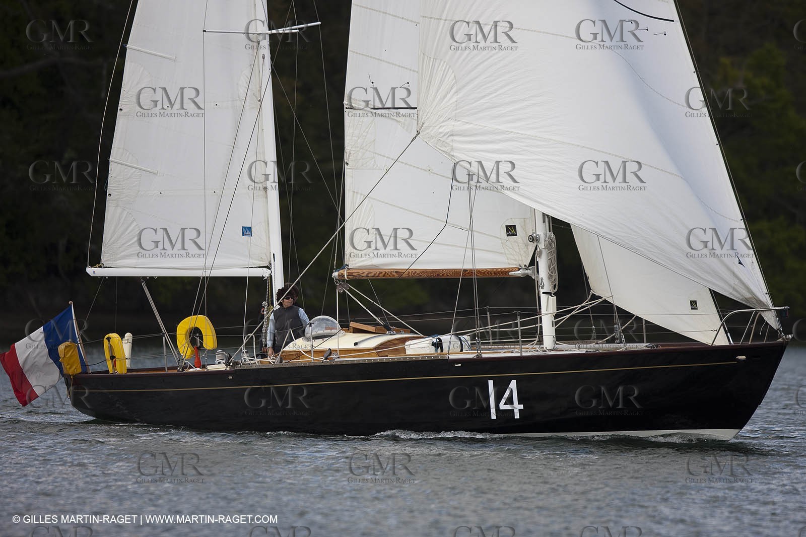 19 05 2010- Benodet (FRA,56)  -  Pen DuickII  sailing in Odet river