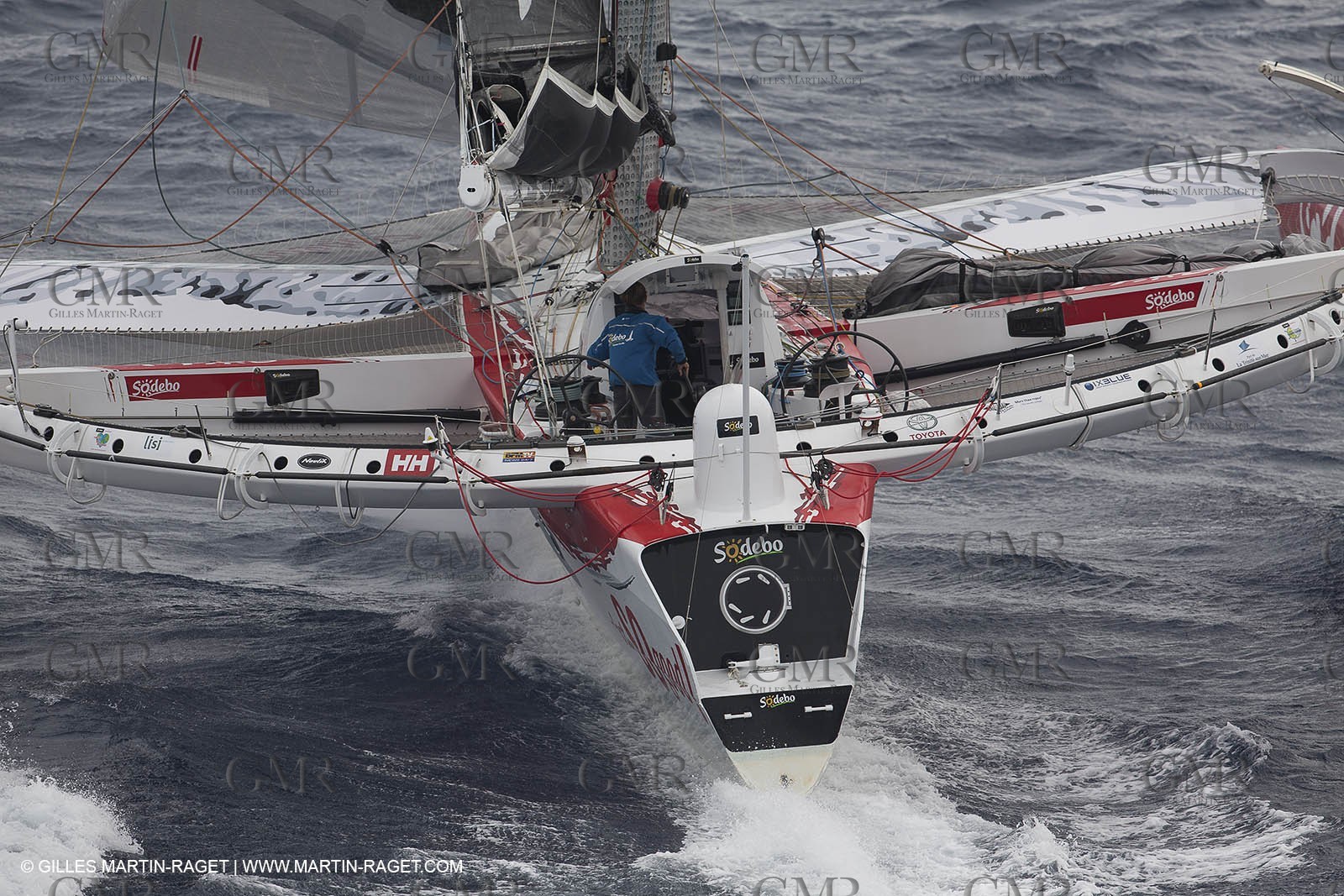 12 09 2012 - Marseille (FRA,13) - Trimaran Sodebo - Thomas Coville - Trans Mediterranée record attempt.