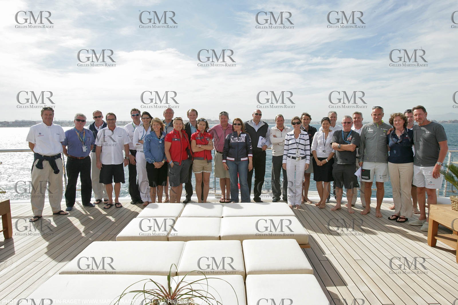 17 05 2007-Valencia (Spain)- 32nd America's Cup - Louis Vuitton Cup - Semi-final - Day 3 - San Francisco event presentation to Syndicate representative onboard Rising Sun