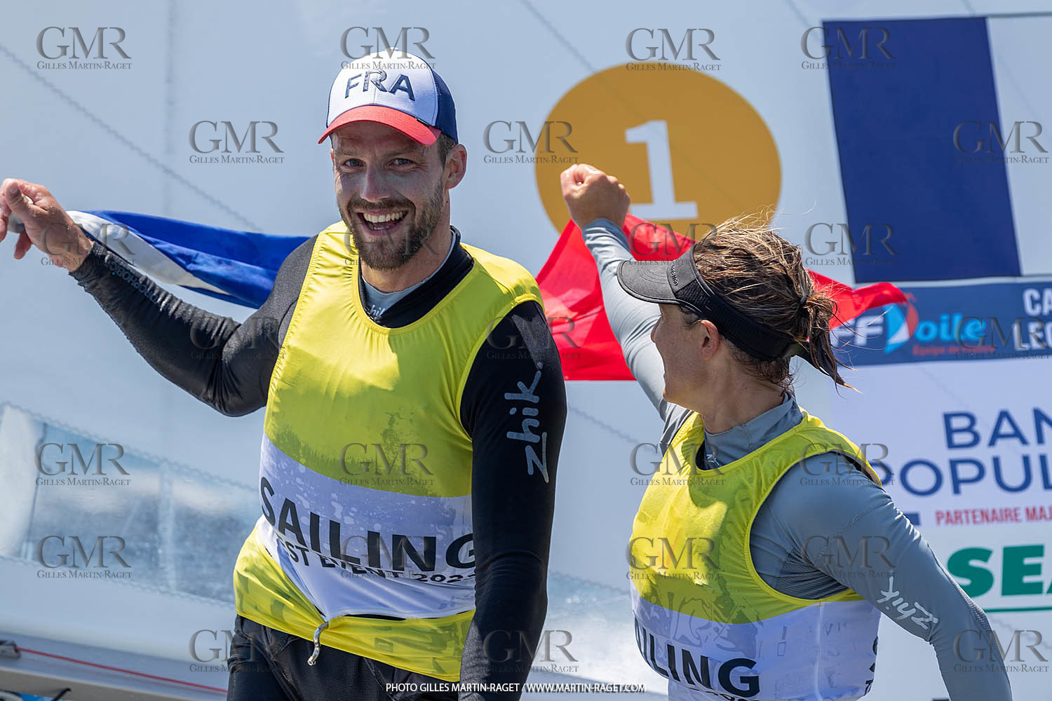 15 07 2023, Marseille (FRA), Paris 2024 Olympic Games Sailing Test Event, Day 6, 470 Medal Race