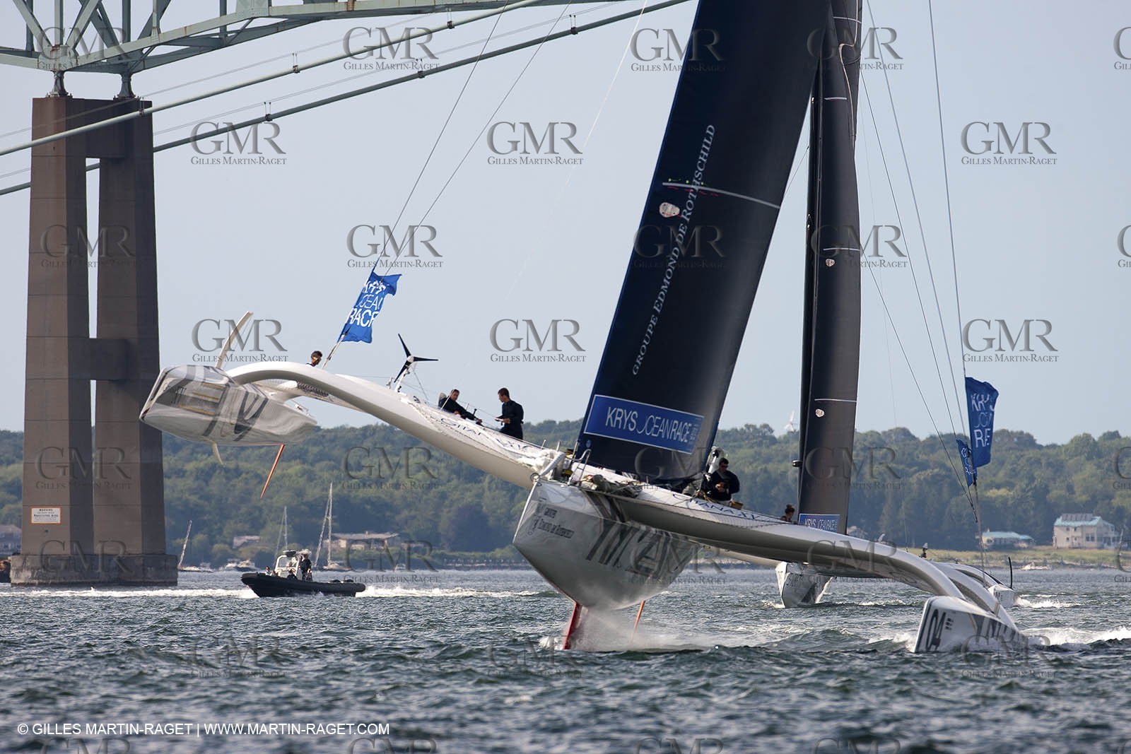 02 07 2012 - Newport (RI) - Départ du prologue de la Krys Ocean Race disputé sur le parcours Newport-New York, Gitana XV