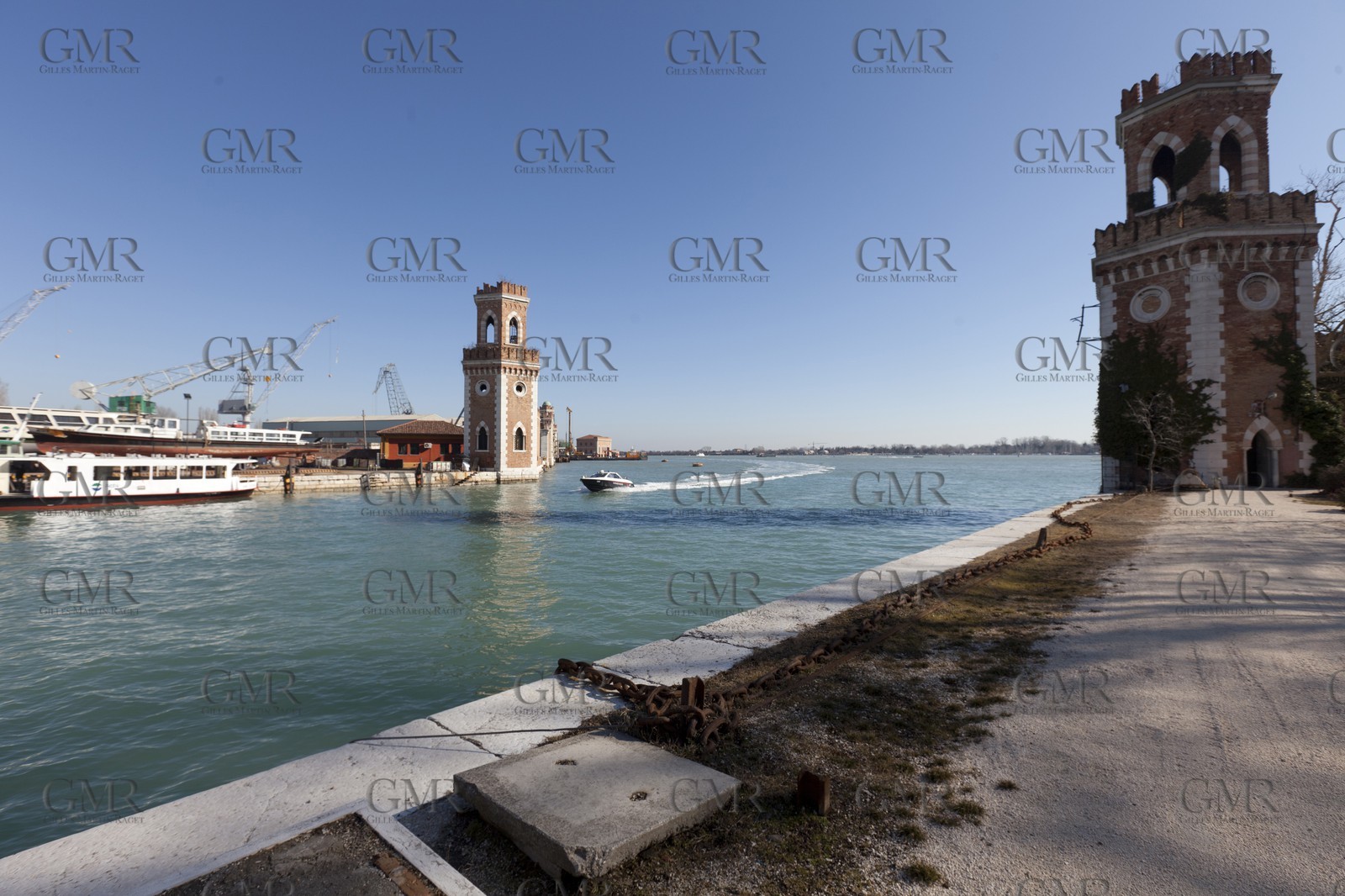 20 02 2012 - Venezia (ITA) - 34th America'sCup - Venezia 2012 America's Cup World Series - The Arsenale where the AC45 moorings, public village, media center and Club 45 will be located
