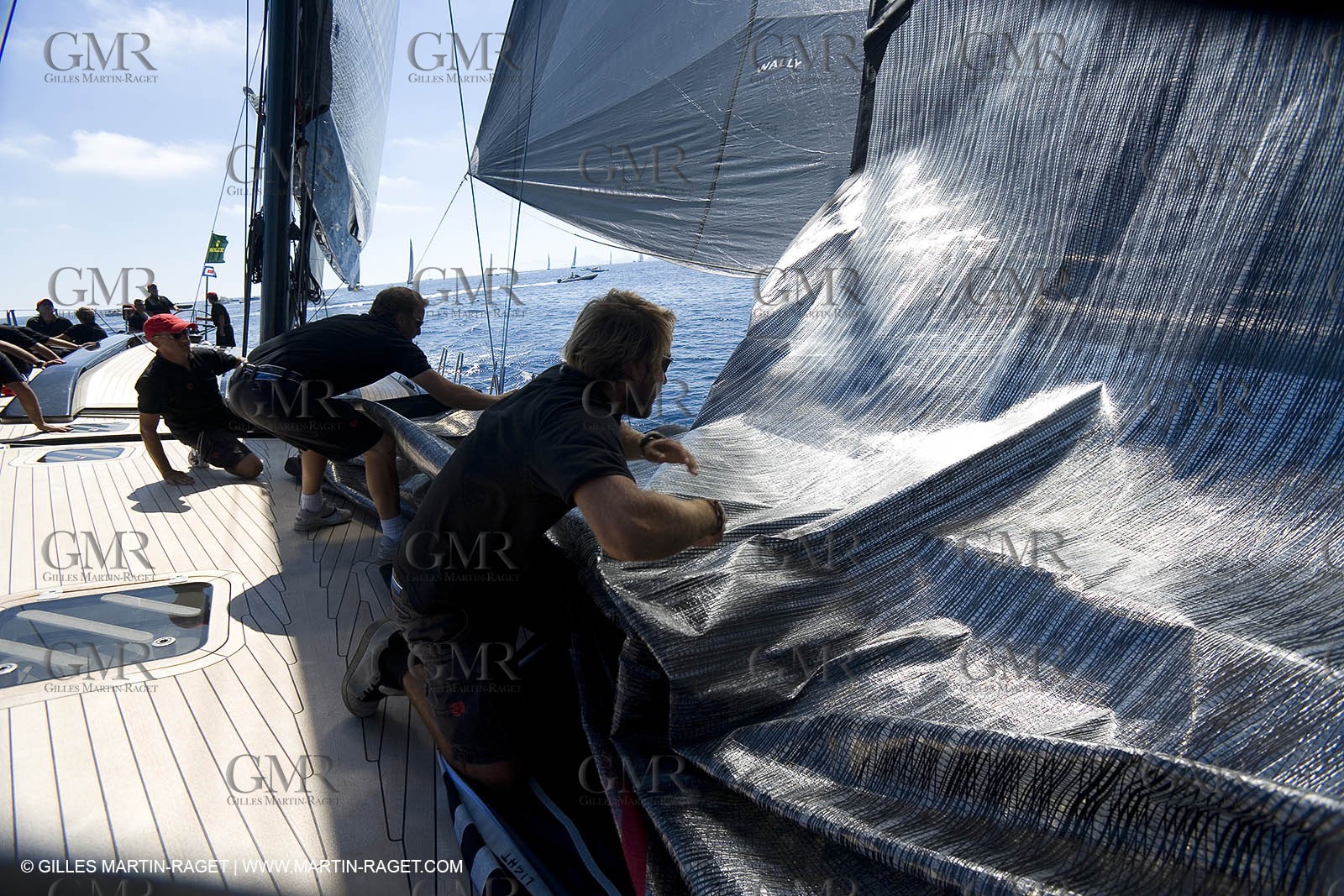 03 09 06 - Porto Cervo (Sardinia) - Maxi World Cup 2006 - Onboard Wally 90 Tango
