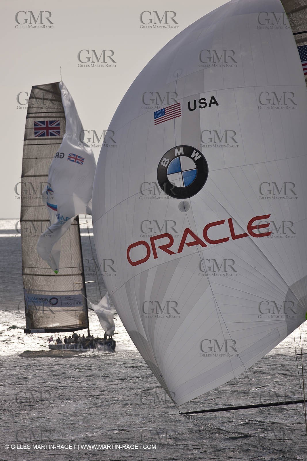 05 08 2010 - Cowes (UK, IOW) - The 1851 Cup -  BMW ORACLE Racing -  - Round The Island Race - Back in the Solent.