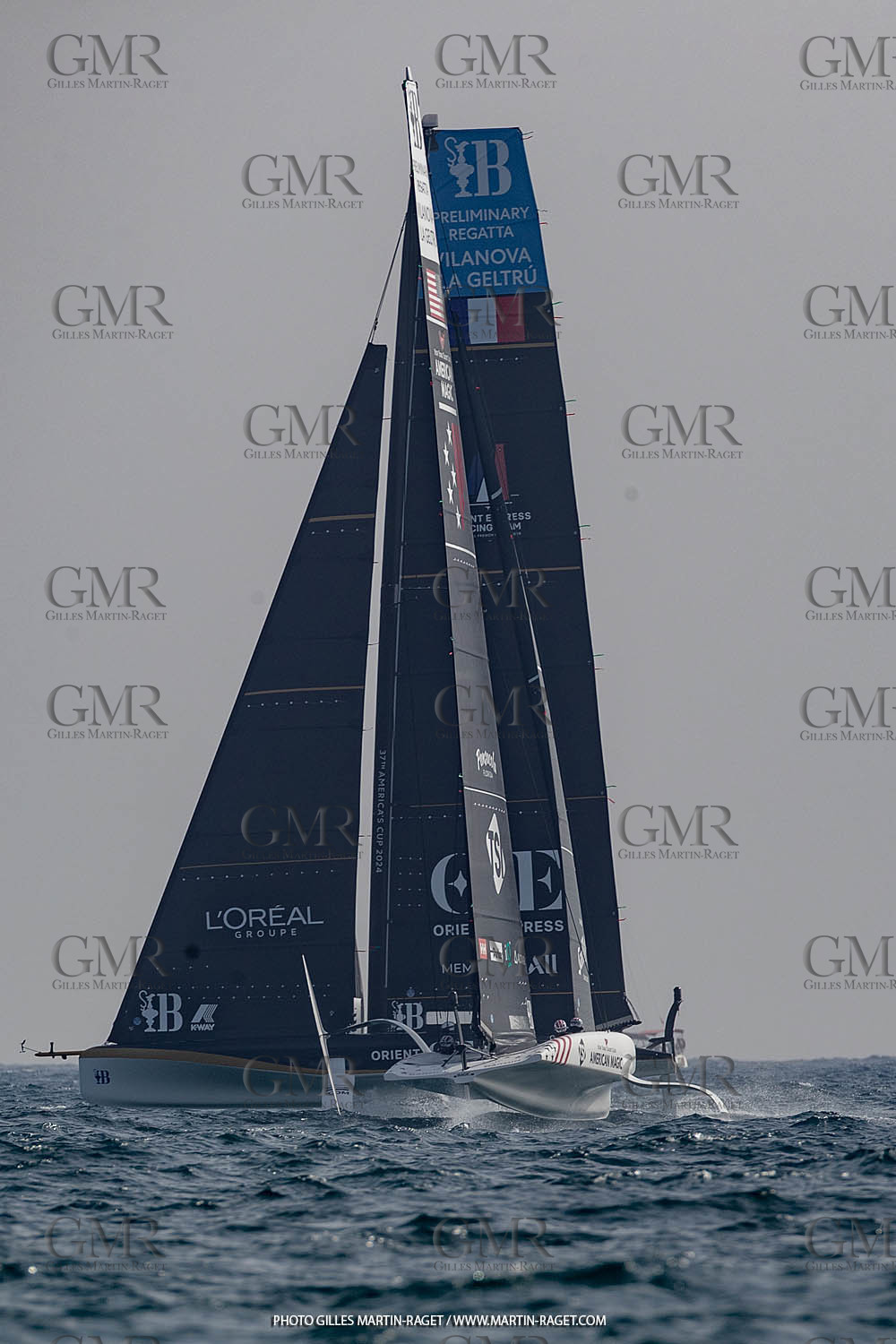 15 09 2023, Vilanova i La Geltru (ESP), 37th America's Cup, Preliminary Regatta N° 1, Race Day 3