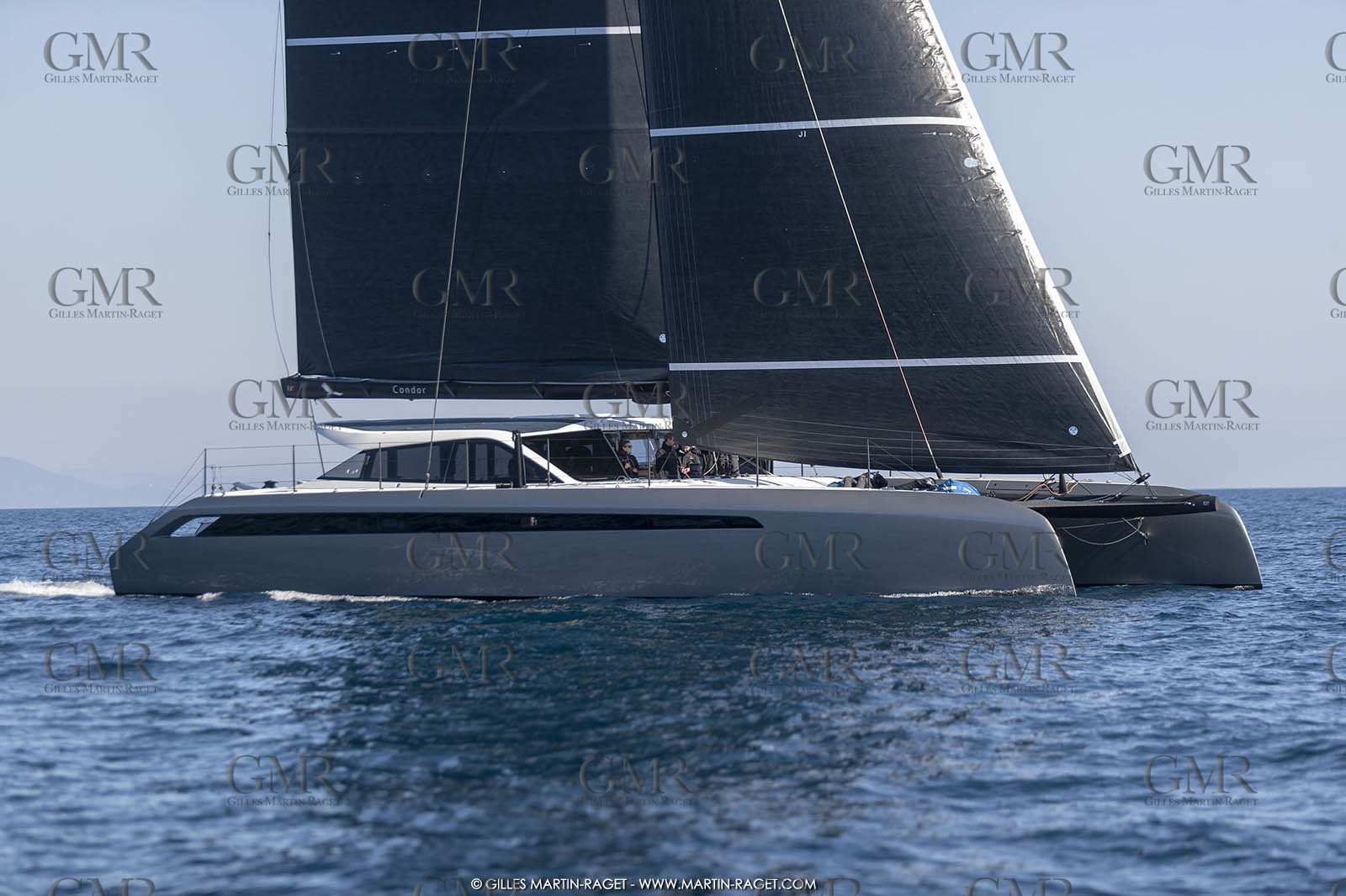 16 02 2019, Porquerolles (FRA,83), Gunboat 68 sail testing  3