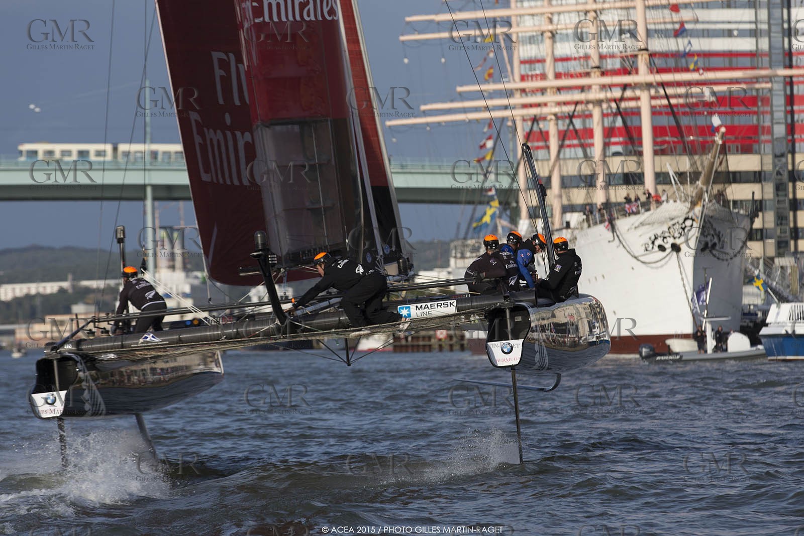 29 08 2015, Göthenburg, (SWE), 35th America's Cup, Louis Vuitton America's Cup World Series Göthenburg 2015, Full Moon Foiling
