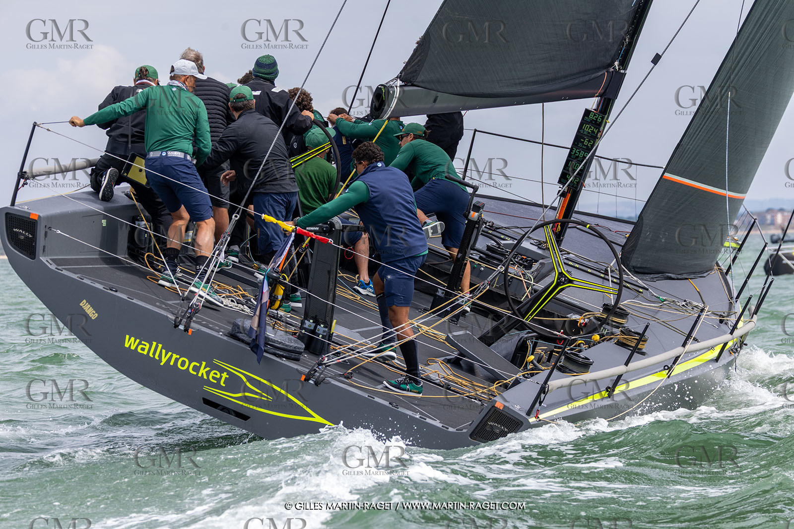 23 07 2025, Cowes (UK, IOW), Admiral's Cup 2025, Inshore racing Day 2, Django Wallyrocket 51, Yacht Club Costa Smeralda (ITA)