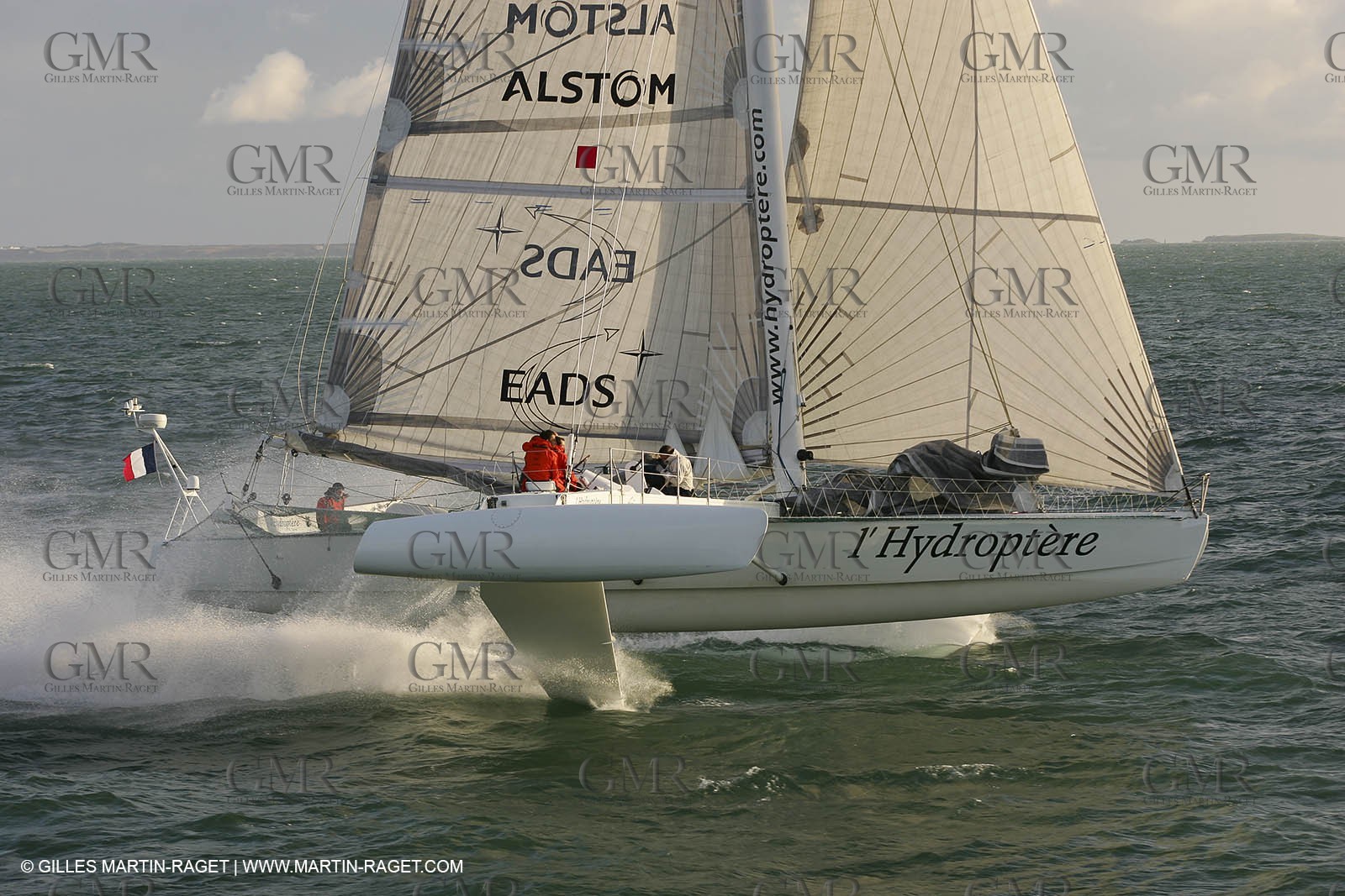 Hydroptère trials, Spring 2005, Quiberon Bay