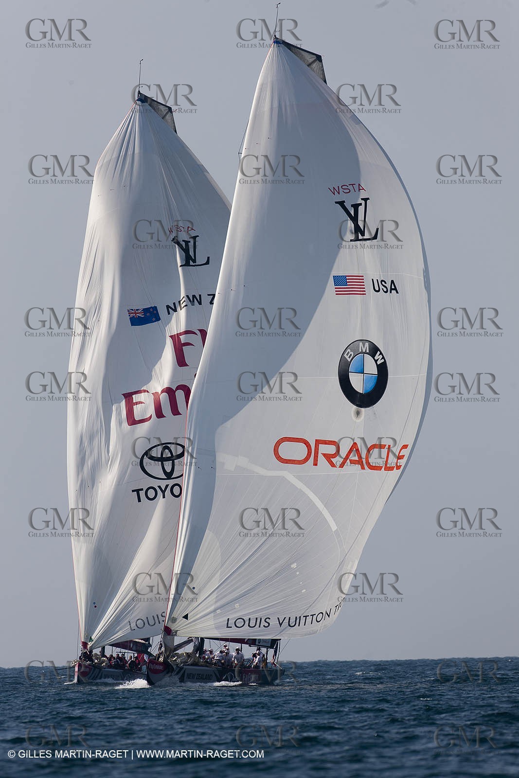 27 11 2010 - Dubai (UAE) - Dubai Louis Vuitton Trophy - Final -  BMW ORACLE Racing Vs Emirates Team New Zealand