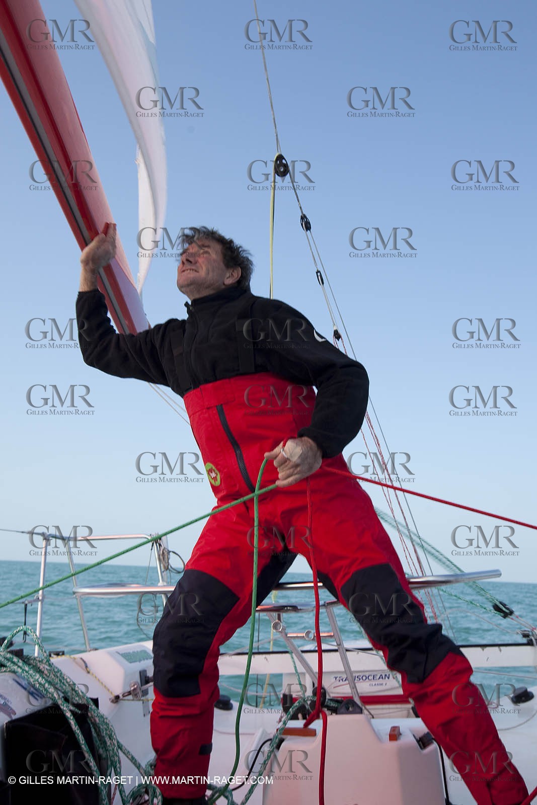 13 03 2010 -  La Grande Motte   Port Camargue (FRA) - Groupe Bel - Kito de Pavant   Sebastien Audigane training for Transat AG2R