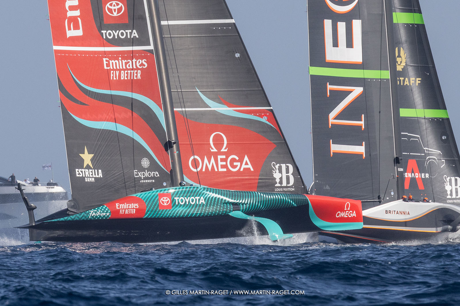 16 10 2024, Barcelona (ESP), Louis Vuitton 37th America's Cup, Final Match, Race Day 4, Race 6