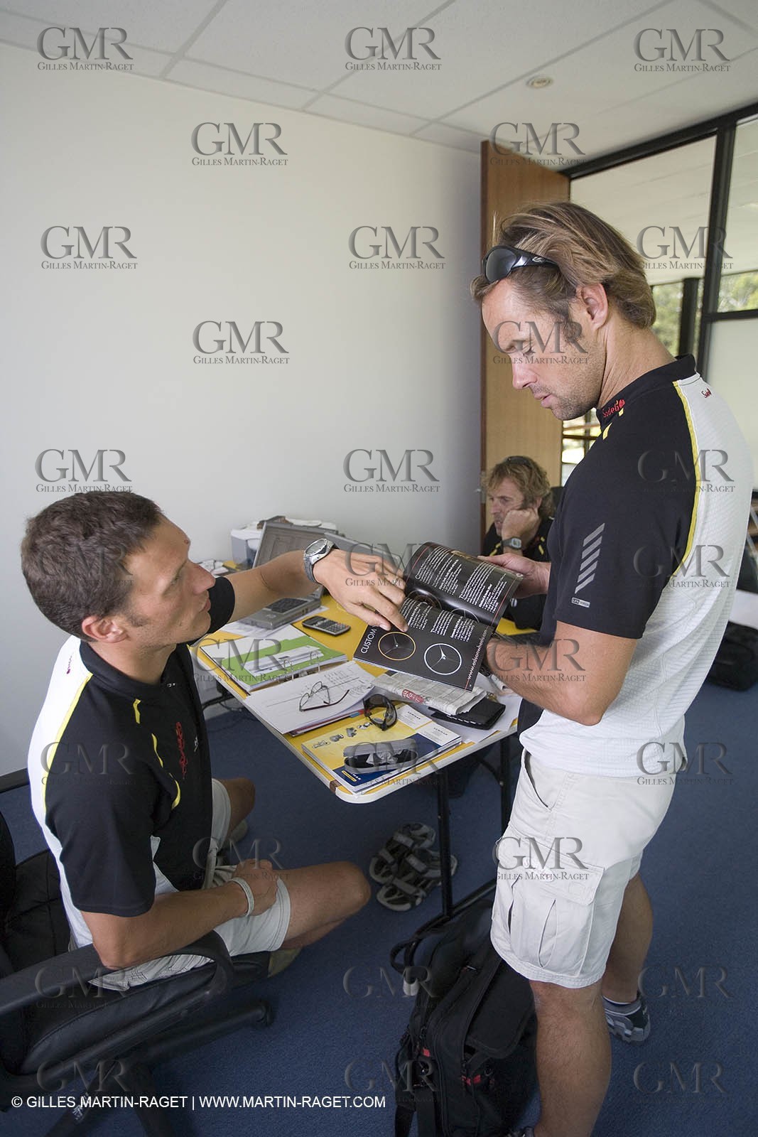 Sydney, Australia, Thomas Coville trimaran Sodebo building at Boat Speed