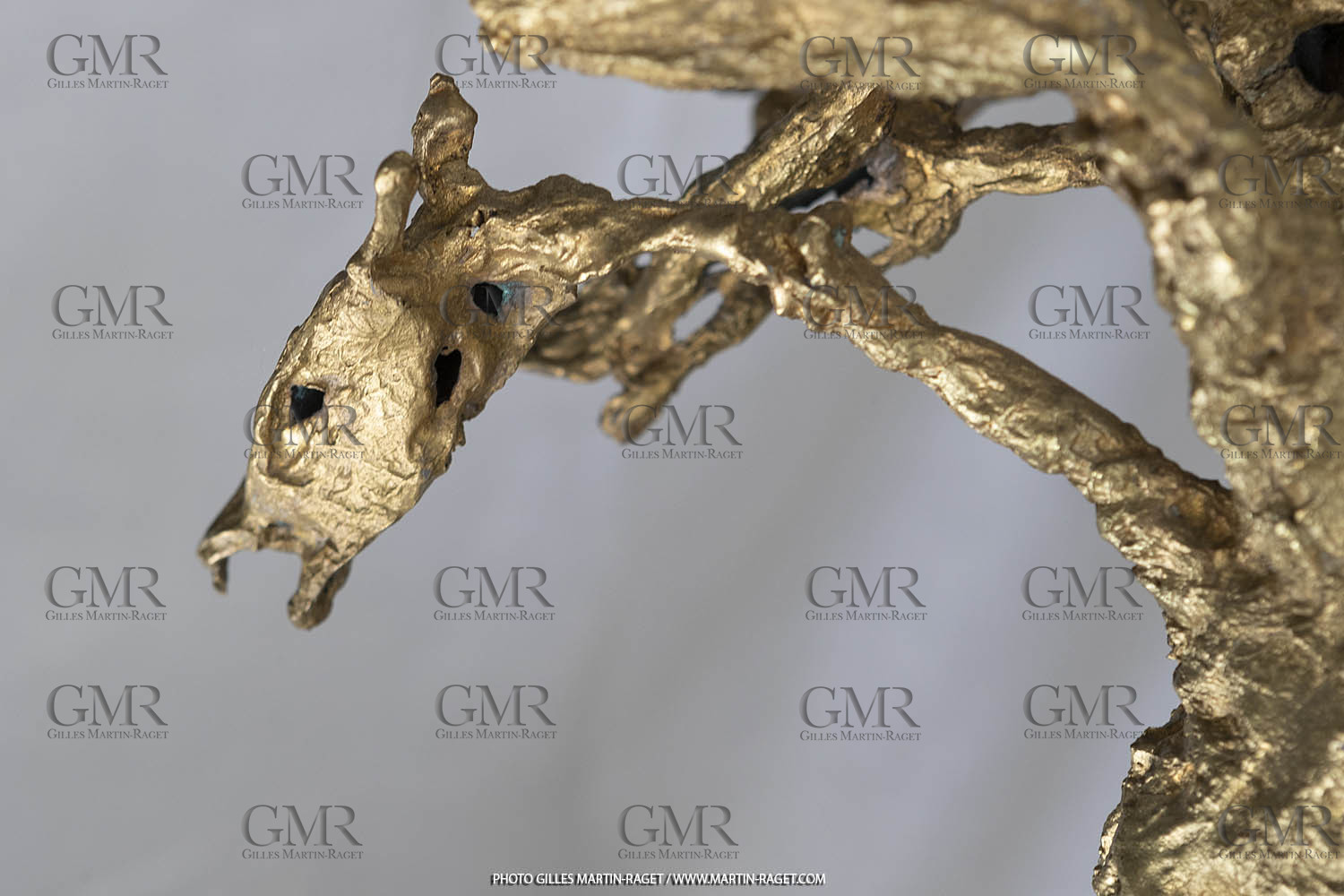 12 02 2020, Marseille (FRA,13), Oeuvre de Germaine Richier, Le Cheval à six têtes, petit 1955 ou 1956, Bronze naturel nettoyé, Numéroté Epreuve d'artiste, fondeur : L. Thinot, Paris, 35,5 x 38 x 18 cm, Collection particulière