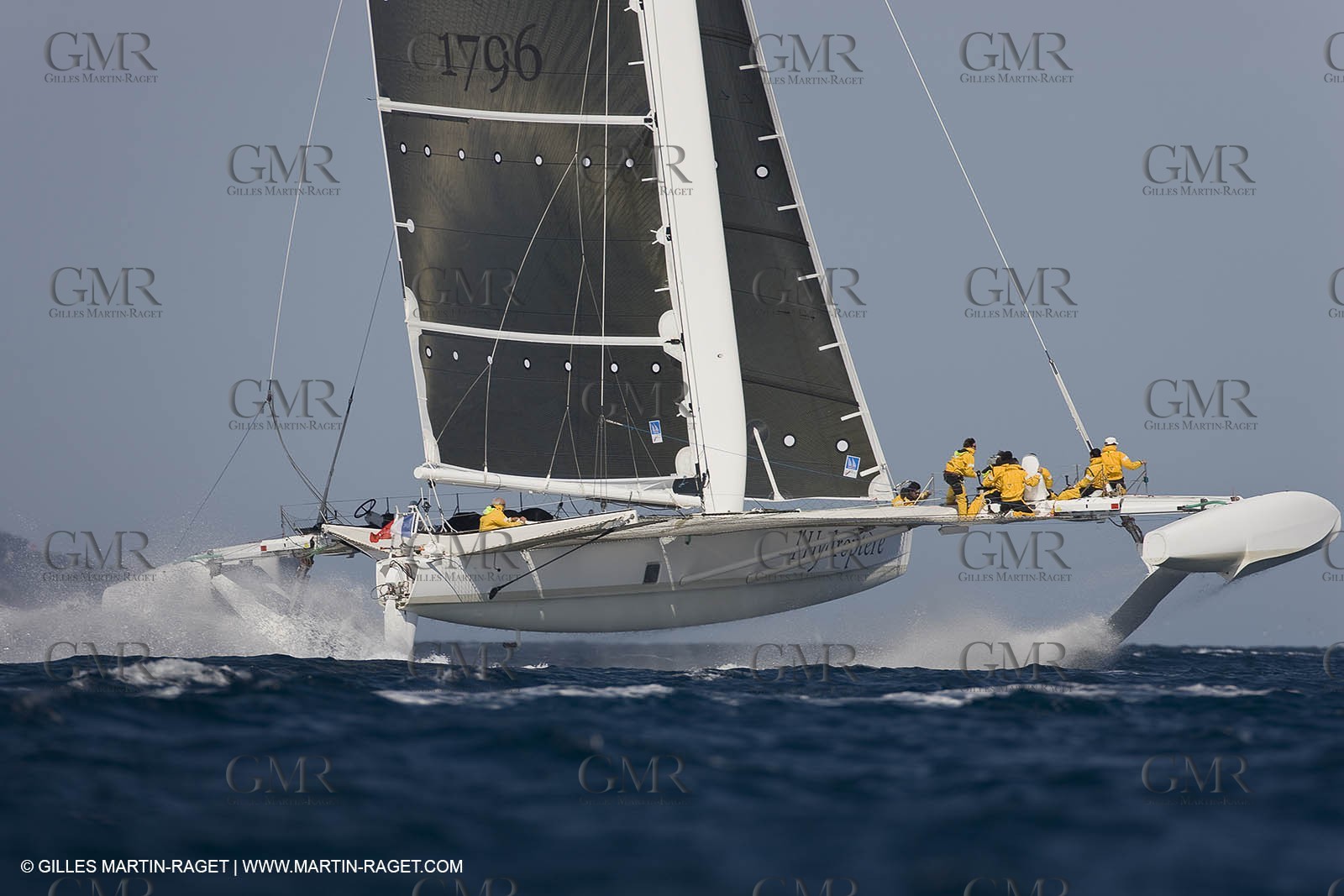 14 06 2008 - Toulon-Hyères (FRA,83) - Campagne d'essais de l'Hydroptère en vue de la tentative de record à plus de 50 nds