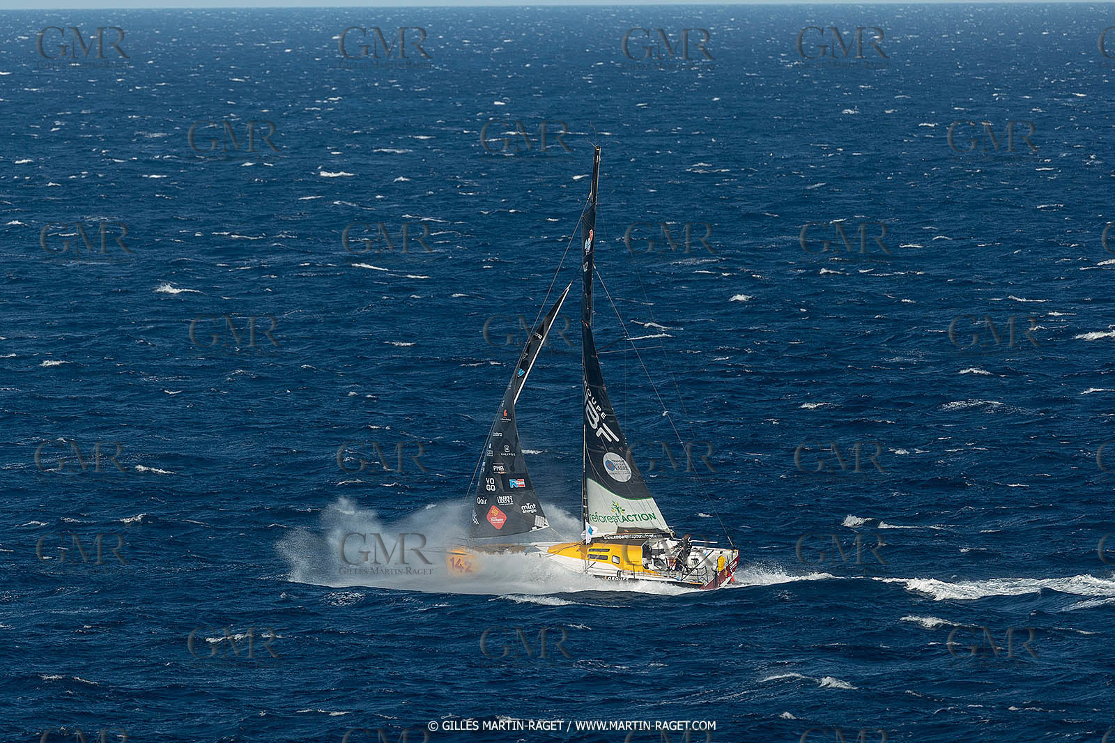 27 08 2021, Marseille (FRA), Transat Jacques Vabre 2021, Class 40, HBF-Reforest'Action (Kito de Pavant, Gwen Gbick)