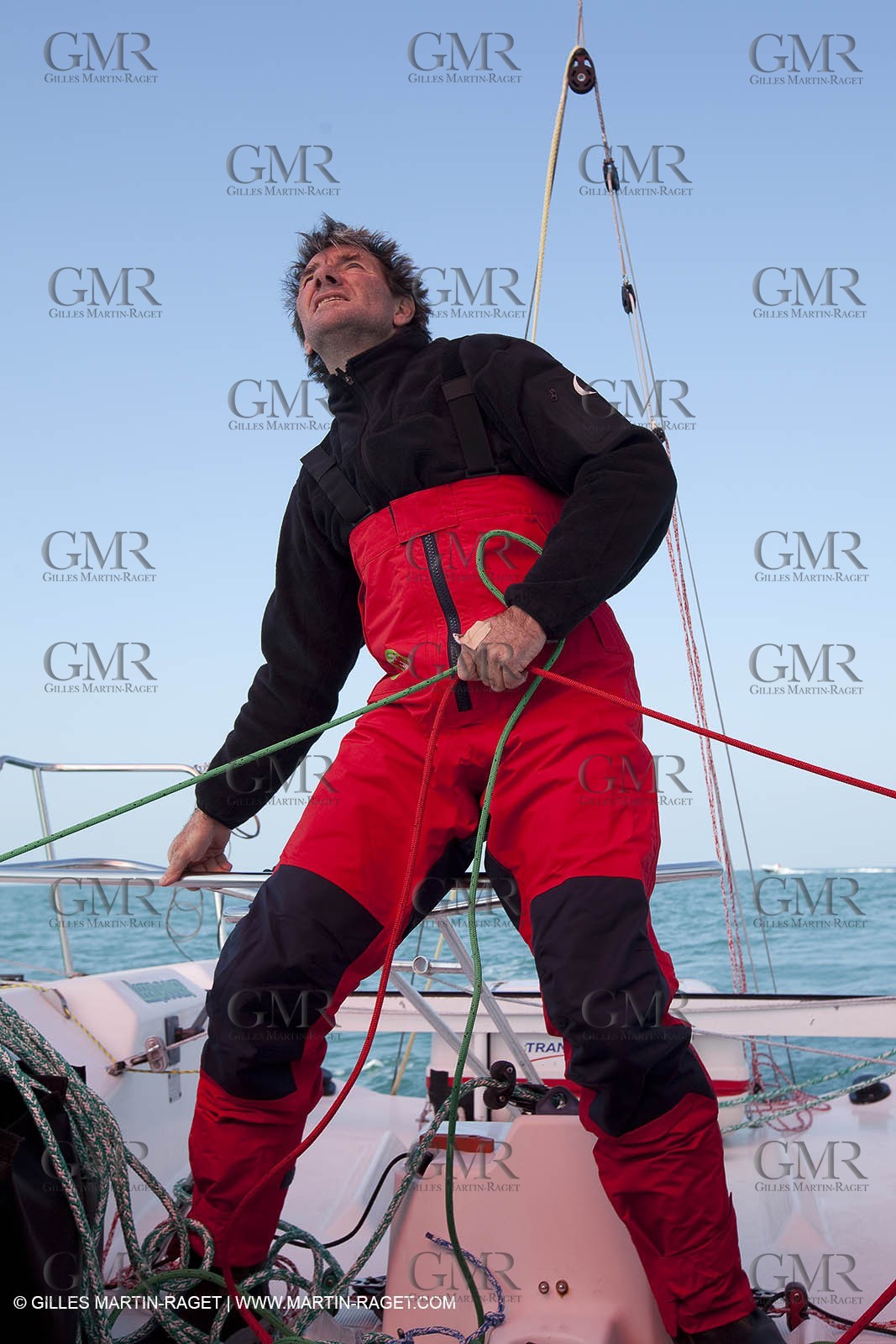 13 03 2010 -  La Grande Motte   Port Camargue (FRA) - Groupe Bel - Kito de Pavant   Sebastien Audigane training for Transat AG2R