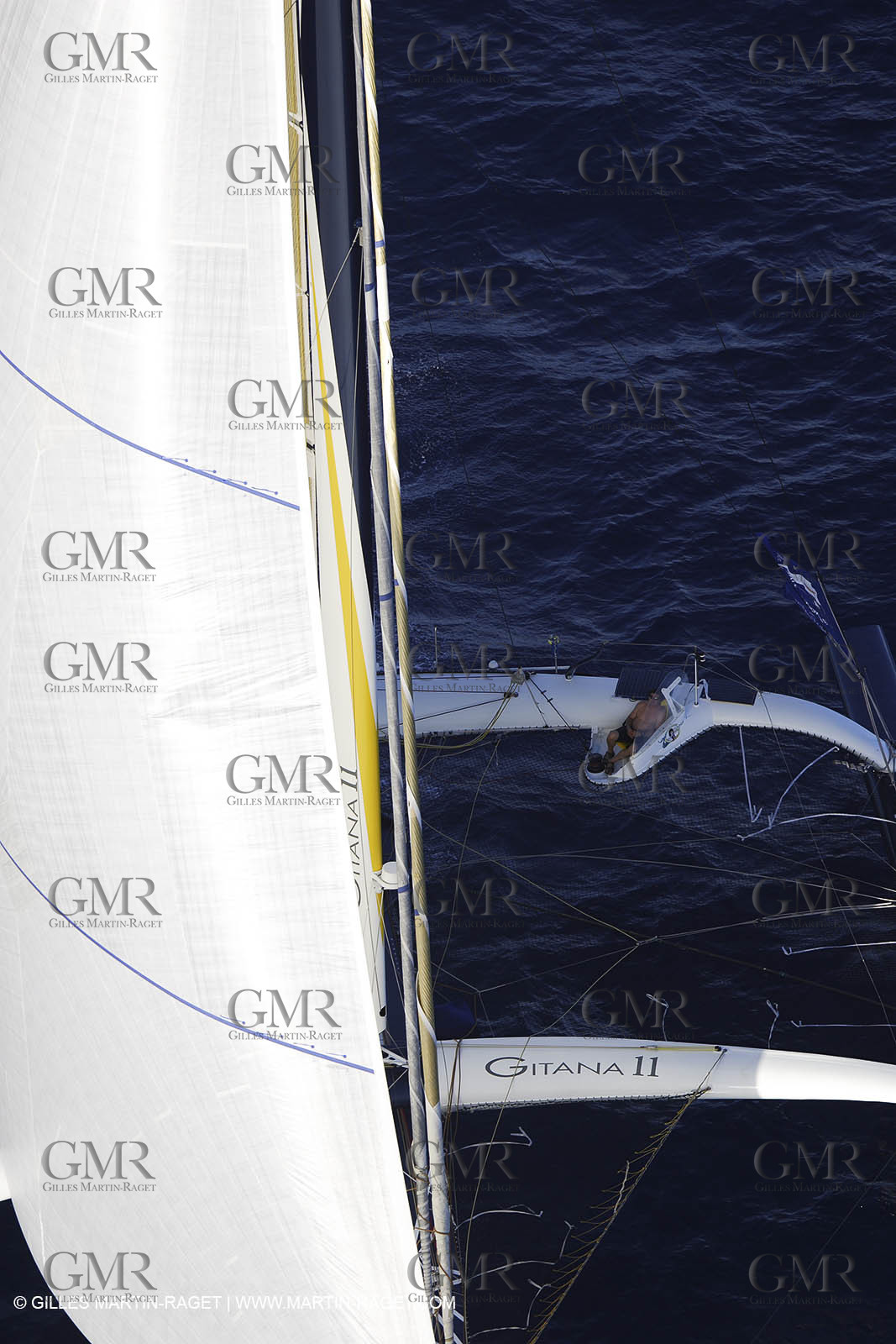 05 11 2006 - Pointe à Pitre Guadelupe (FRA) - Route du Rhum 2006 arrival - overall winner Lionel Lemonchois (Gitana 11)