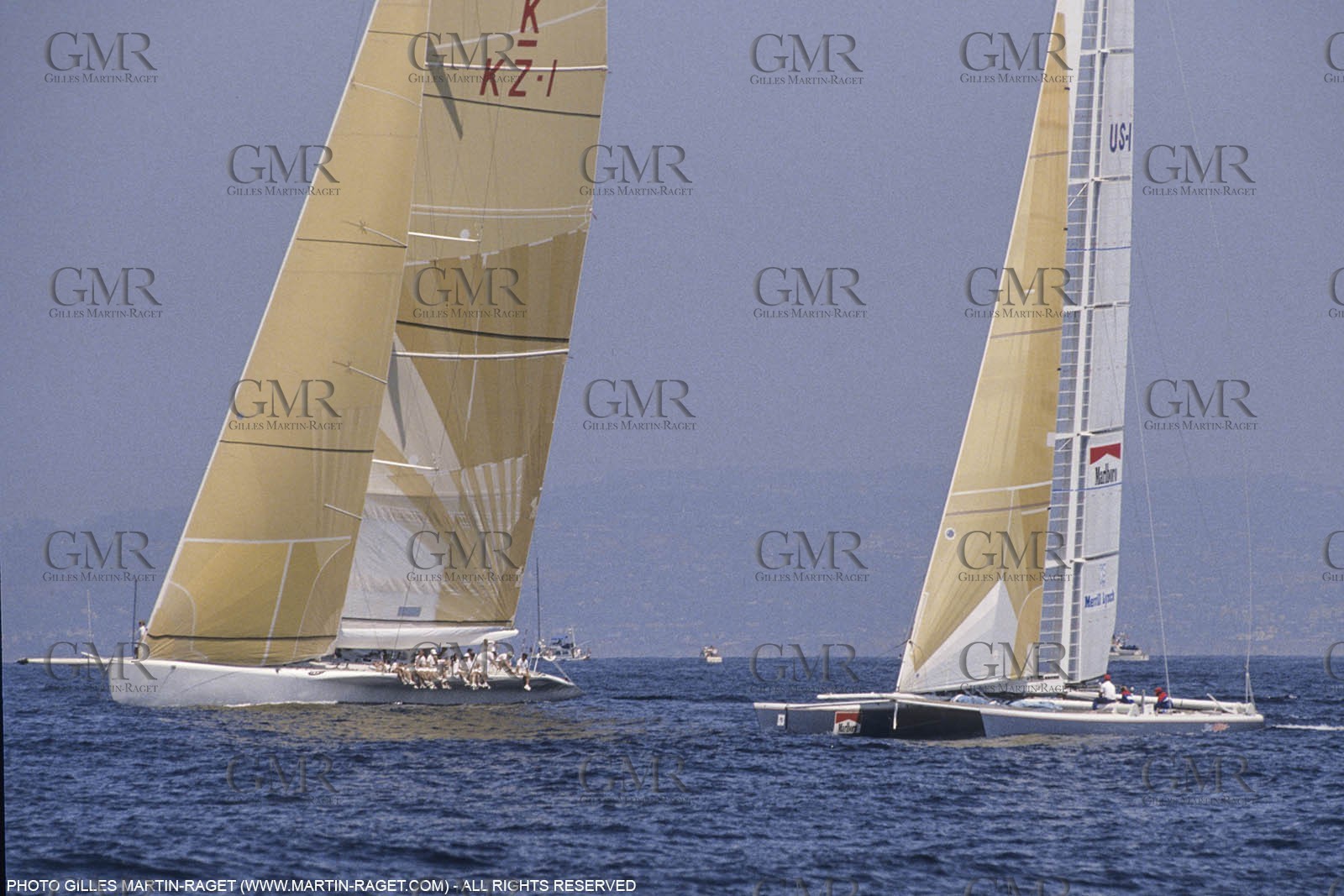 Sailing, Yacht Racing, America's Cup XXVII, San Diego (USA,CA) 1988, Stars & Stripes Vs New Zealand