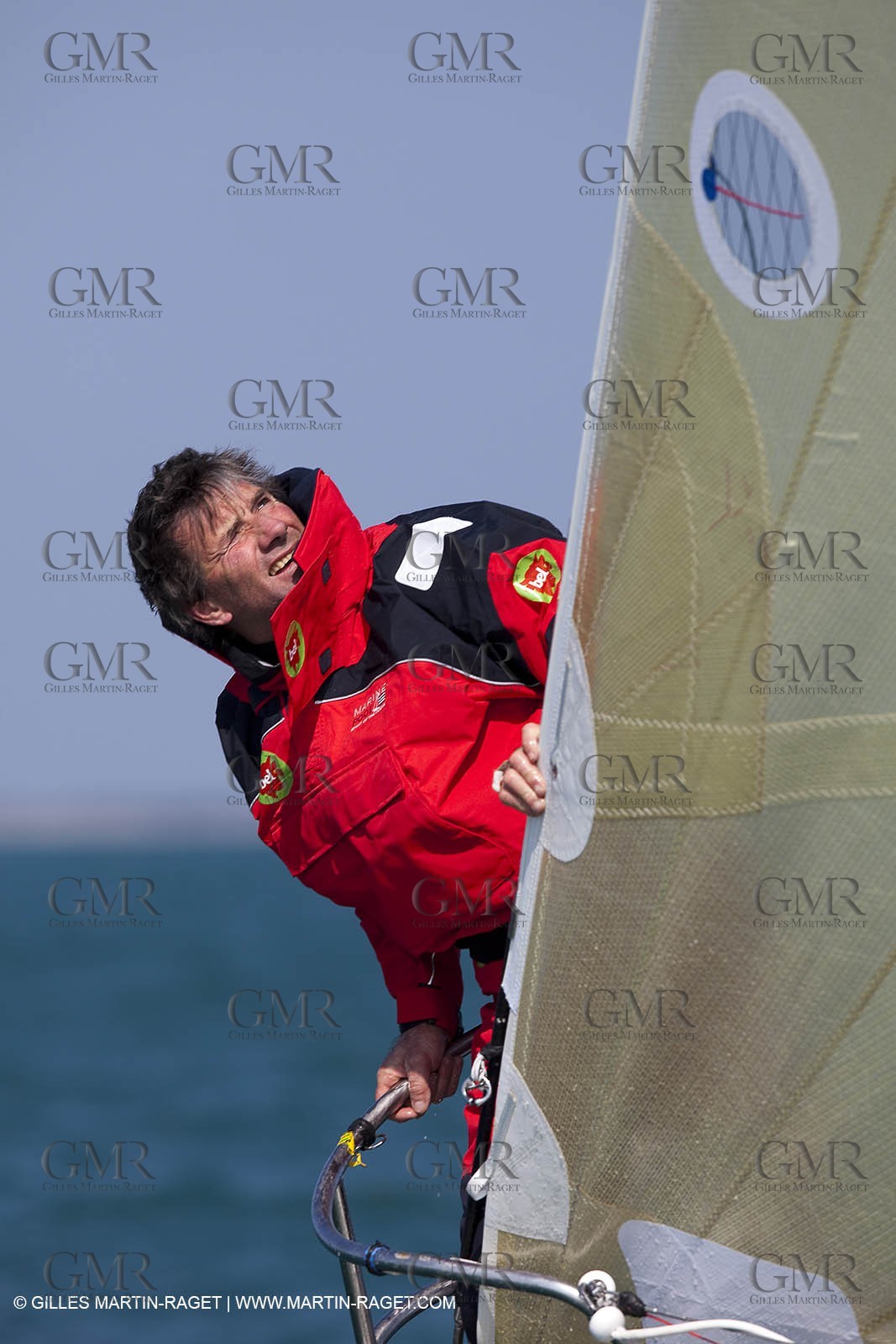 13 03 2010 -  La Grande Motte   Port Camargue (FRA) - Groupe Bel - Kito de Pavant   Sebastien Audigane training for Transat AG2R