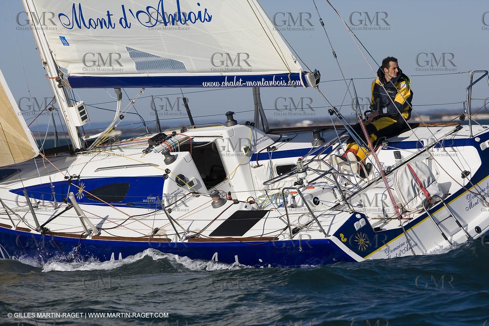 15 02 2007 - La Grande Motte (FRA) - Monotype Figaro II - Thierry Duprey du Vorsent (Domaine de Monts d'Arbois)
