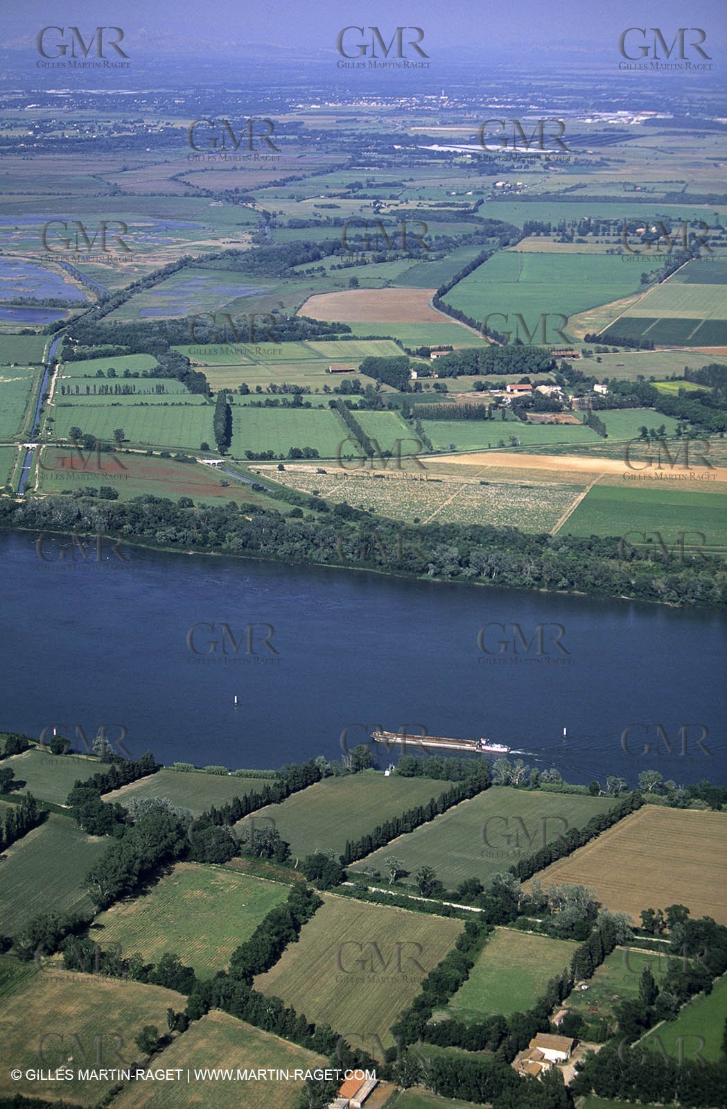 Rhône river south of Arles