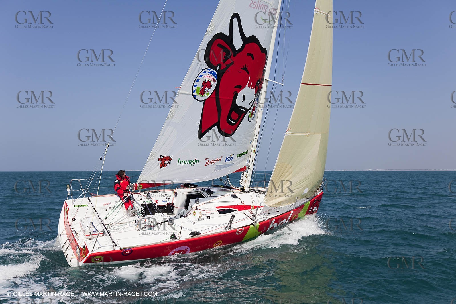 13 03 2010 - La Grande Motte   Port Camargue (FRA) - Groupe Bel - Entraînement Kito de Pavant   Sébastien Audigane en vue de la Transat AG2R 2010