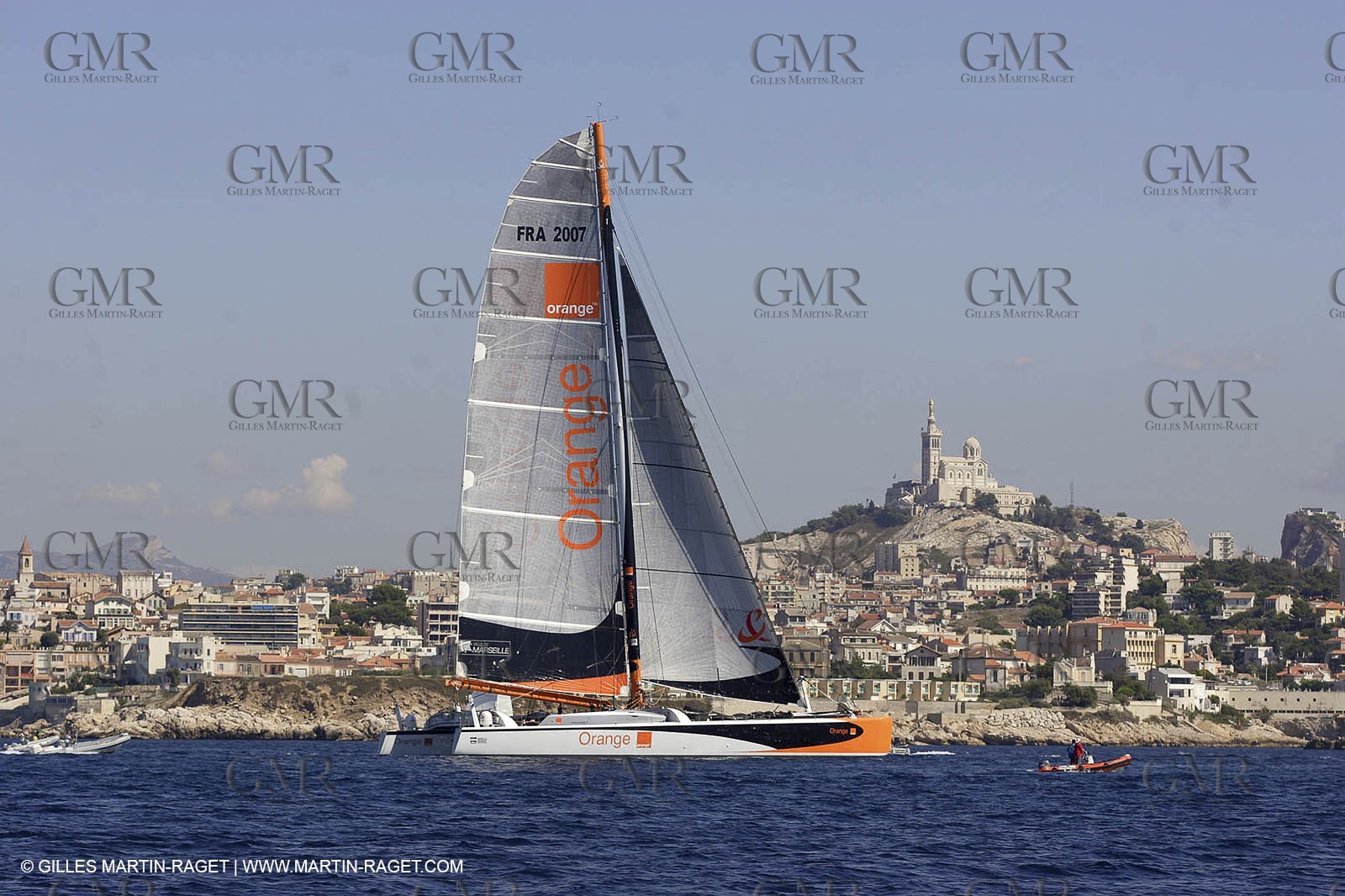 Orange II-Record Mediterranée 2004-Arrivée à Marseille