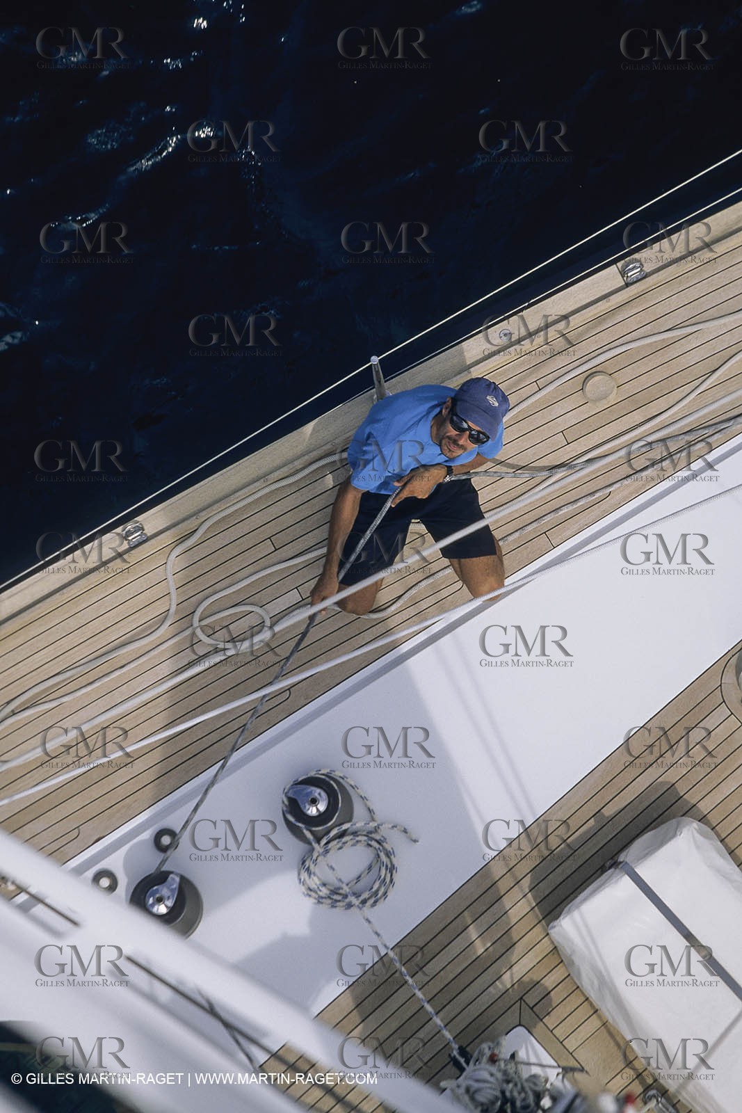 Voile, croisière, personnages, hommes