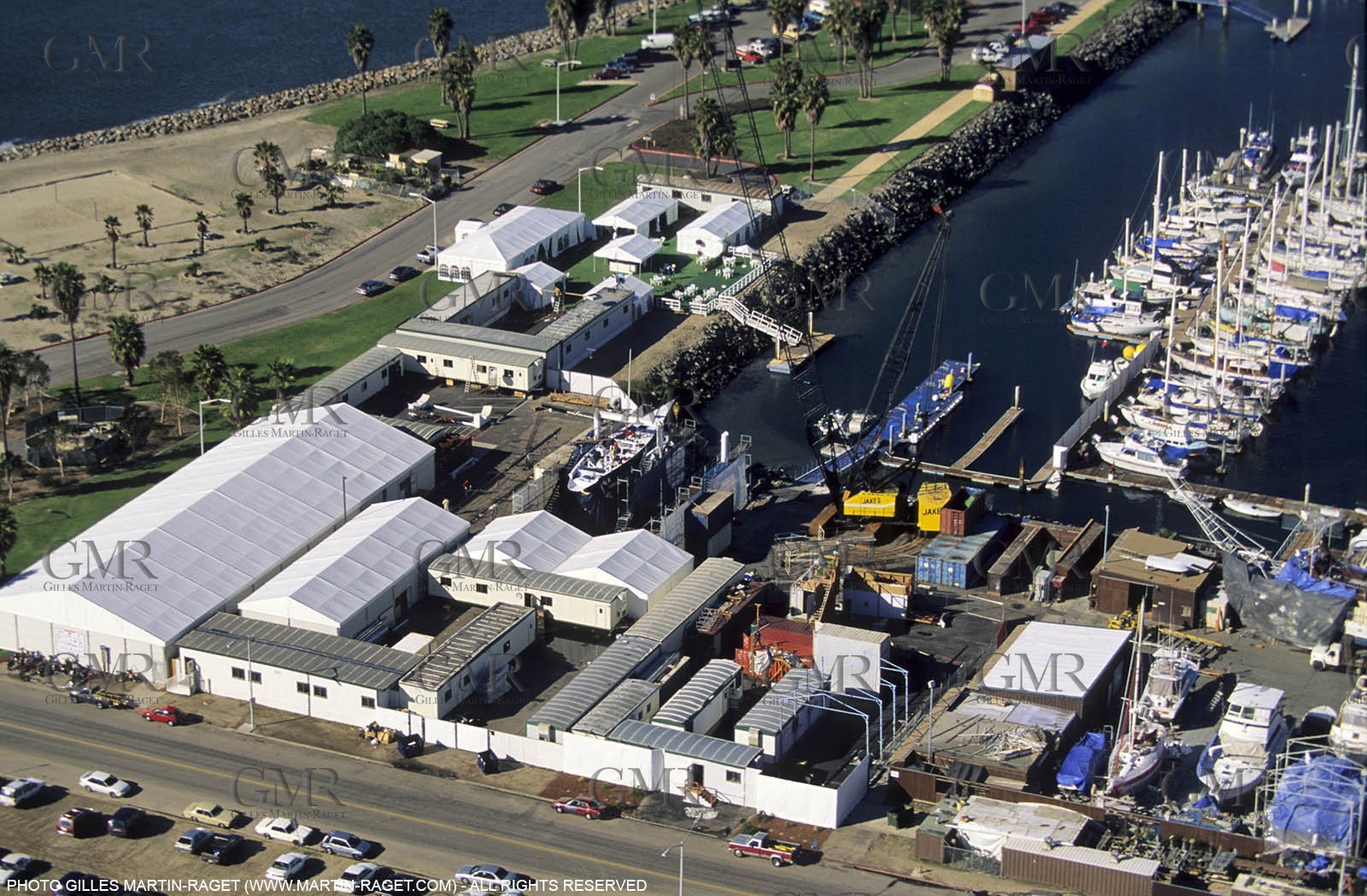 America's cup - San Diego 1995 - Défi français - Mission Bay compound
