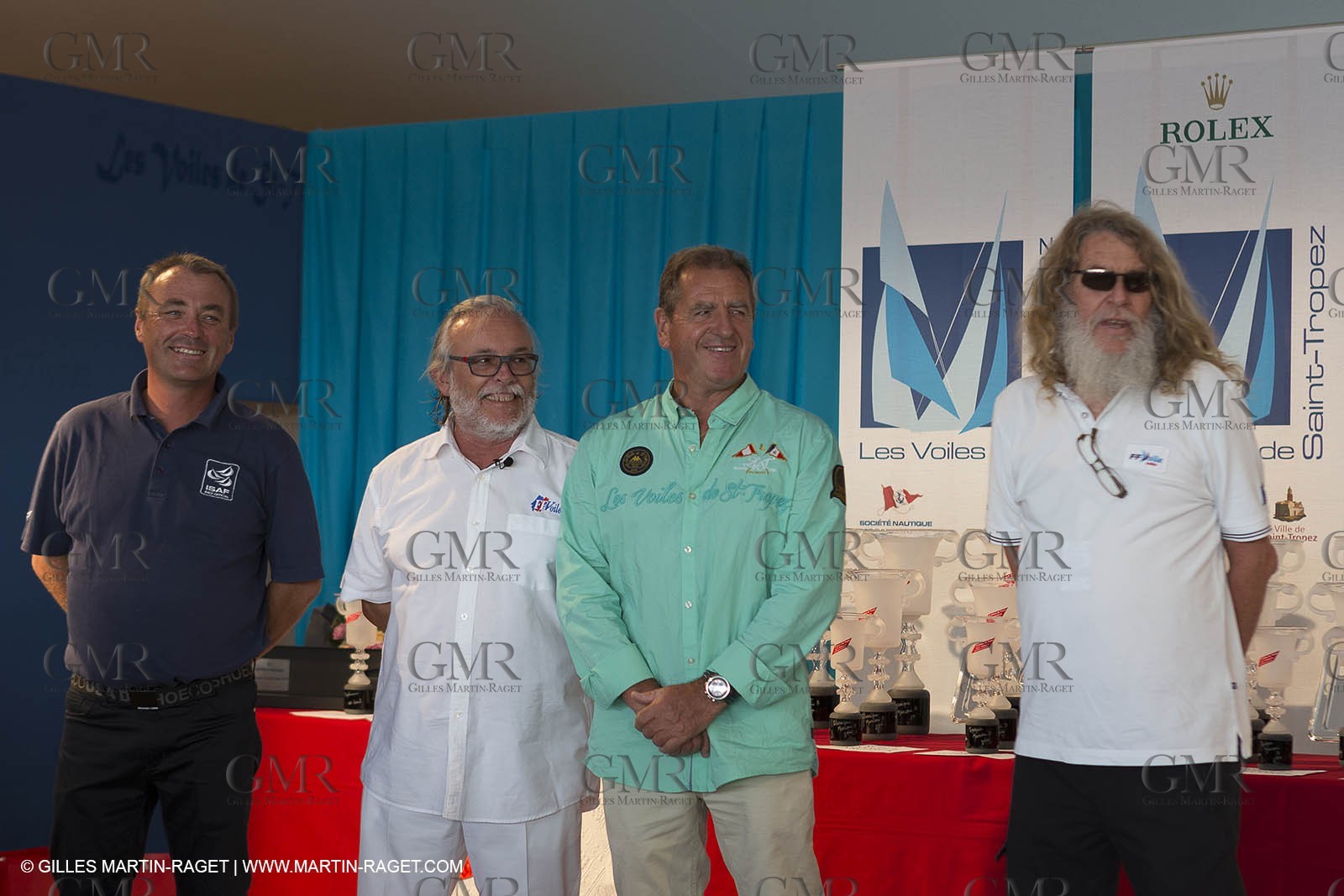 05 10 2014, Saint-Tropez (FRA,83), Voiles de Saint-Tropez 2014, Day 8, Prizegiving, Présidents des Comités de course   Race comitees presidents