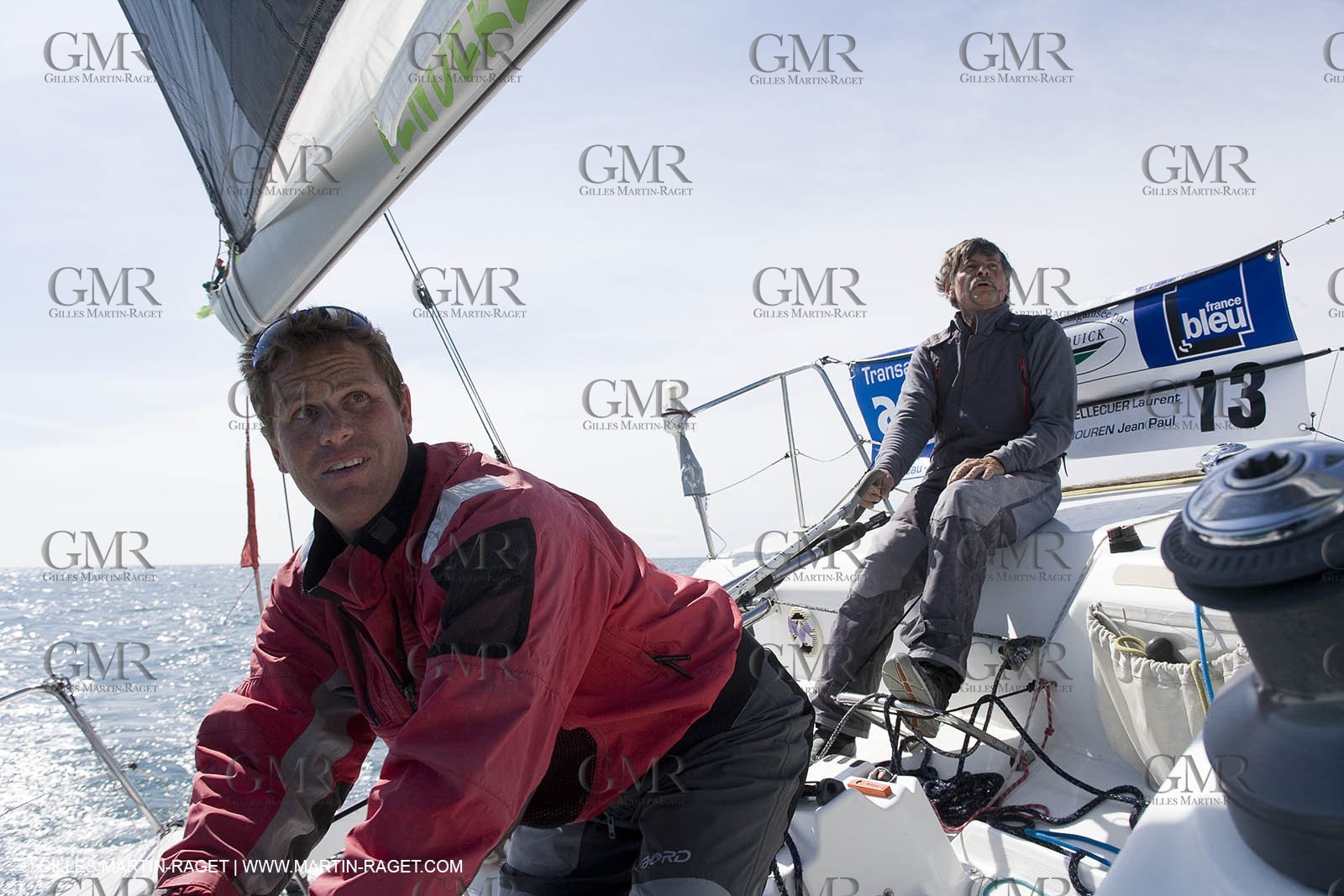 27 03 08- La Grande Motte- (FRA,34) Transat AG2R 2008- Jean-Paul Mouren- Laurent Pellecuer