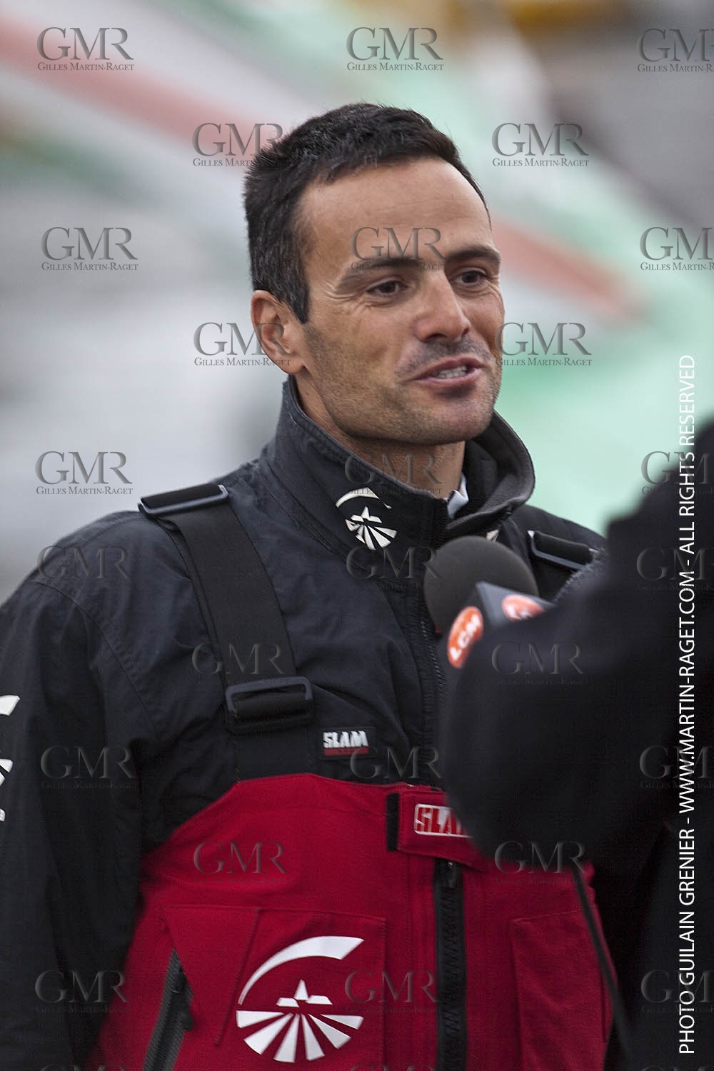 05 14 09 - Marseilles - Mediterranean Record - Groupama 3 - Franck Cammas - G Class - Start from Marseilles to Carthage (Tunisia)